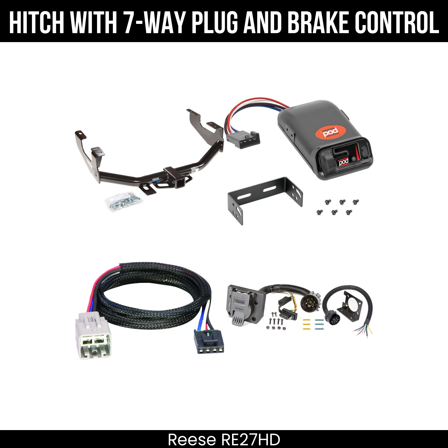 Trailer Hitch , 7-Way , Pro Series POD Brake Control