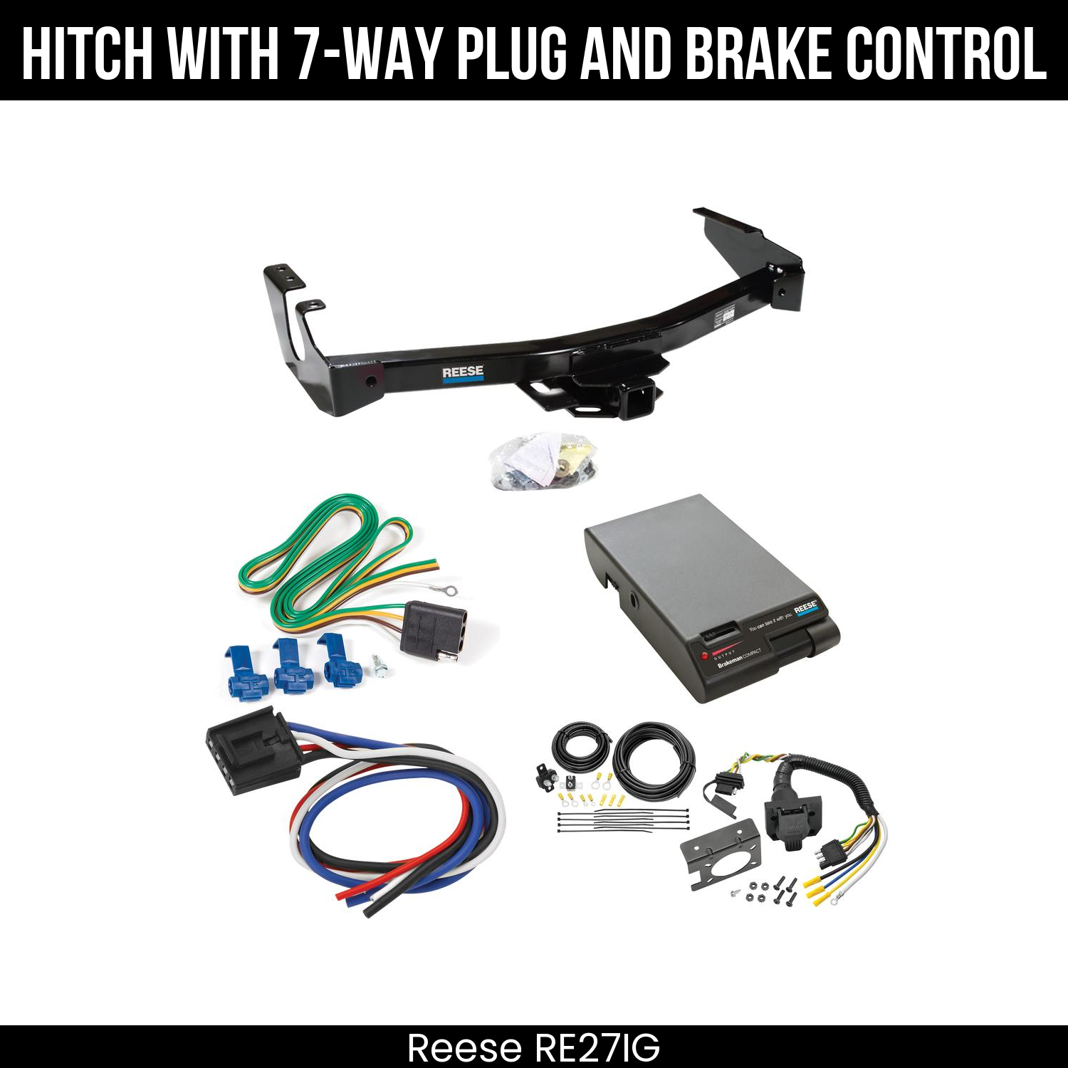 Trailer Hitch , 7-Way , Reese Brakeman Brake Control