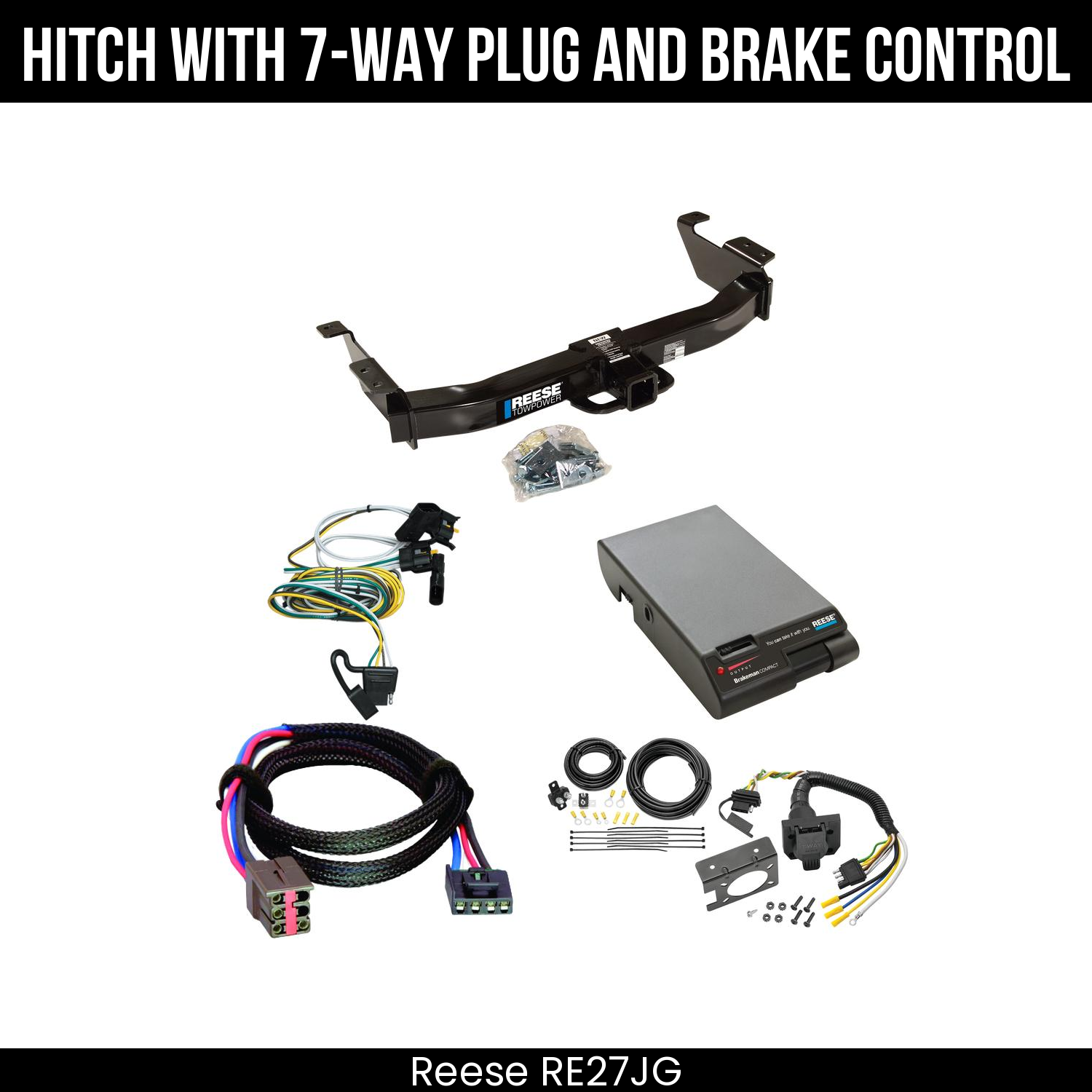 Trailer Hitch , 7-Way , Reese Brakeman Brake Control