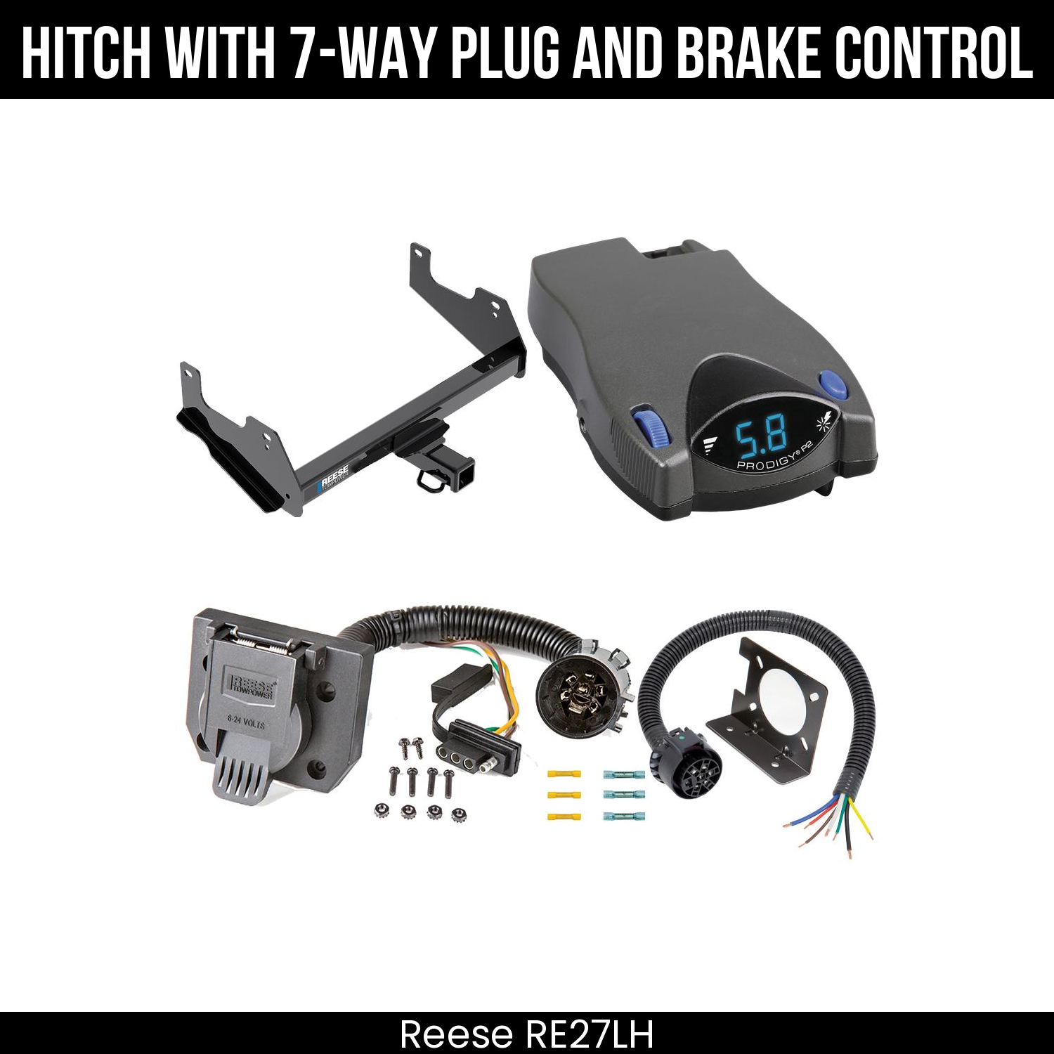 Trailer Hitch , 7-Way , Tekonsha Prodigy P2 Brake Control