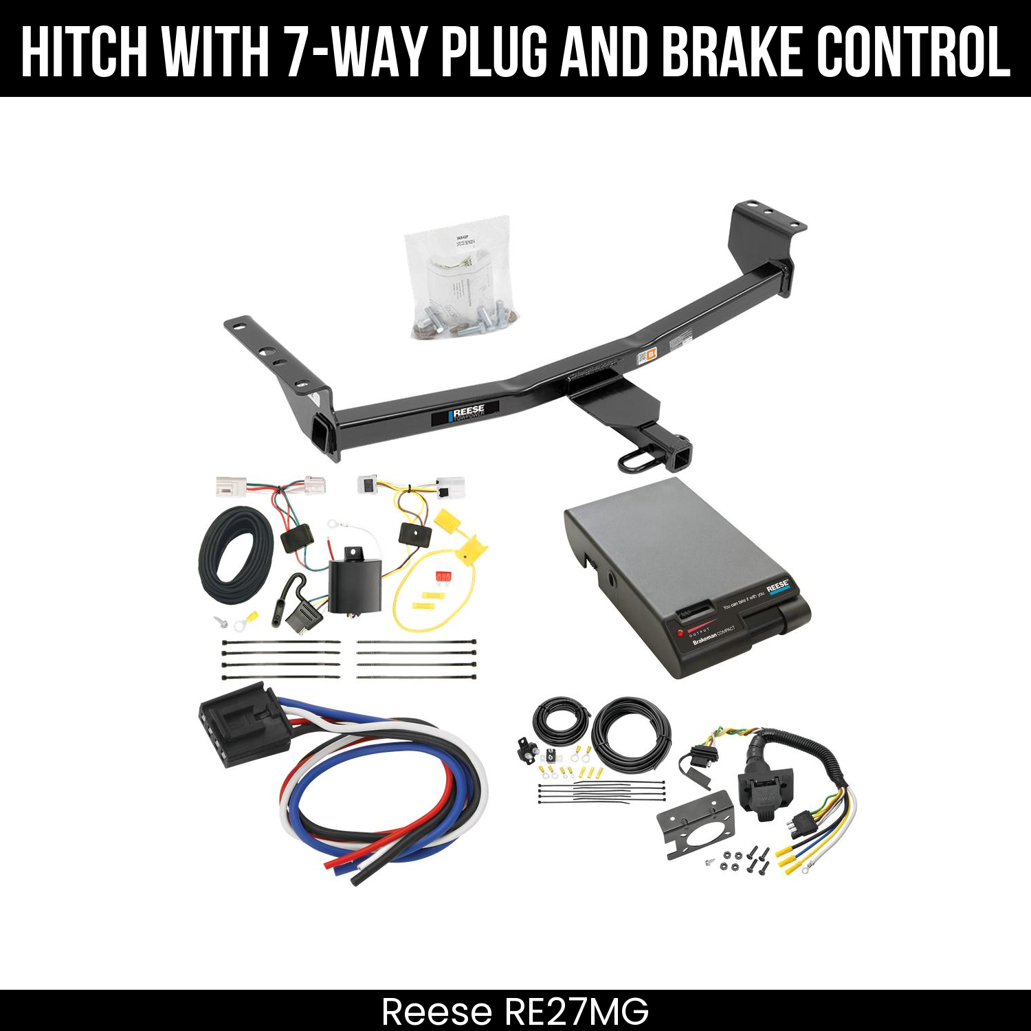Trailer Hitch , 7-Way , Reese Brakeman Brake Control