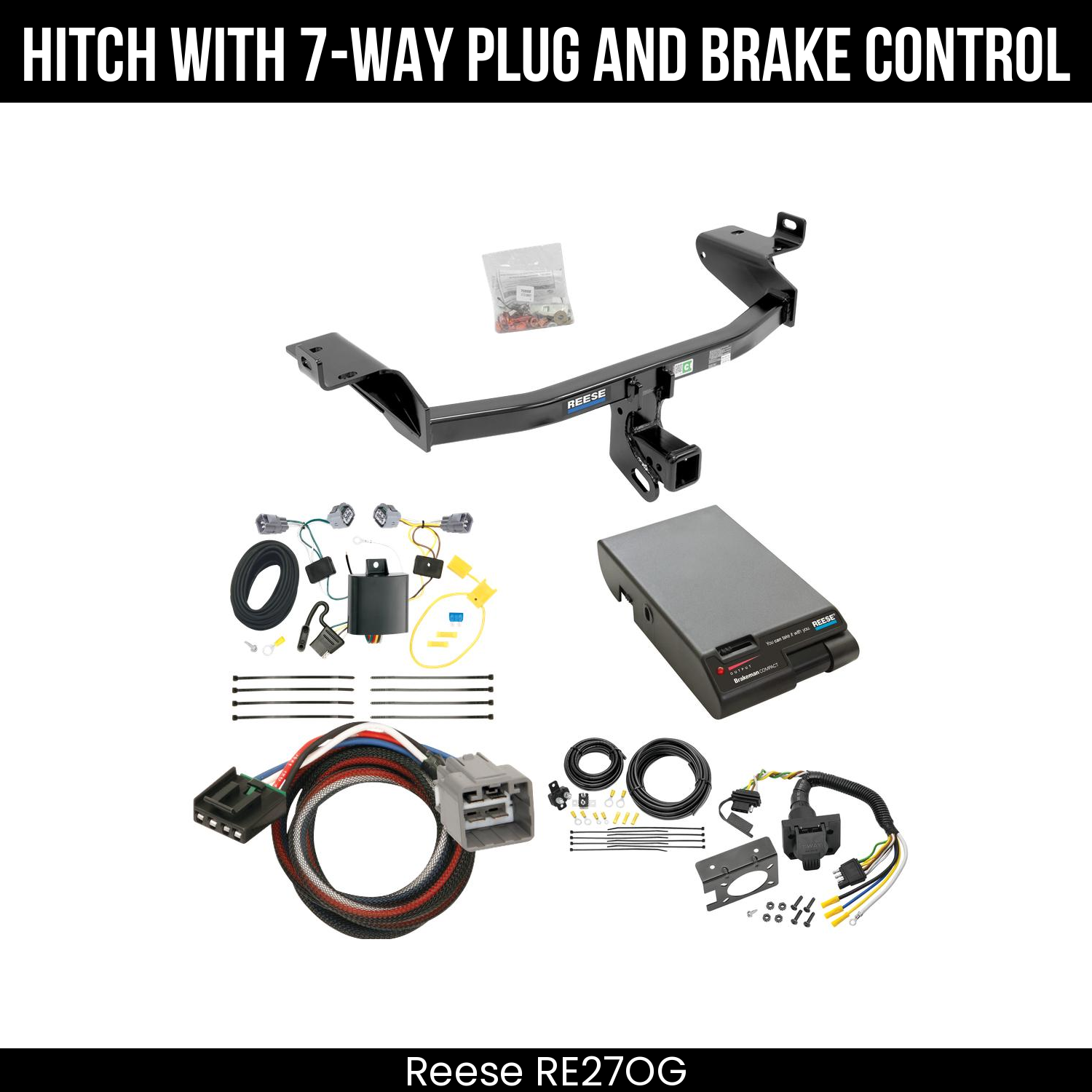 Trailer Hitch , 7-Way , Reese Brakeman Brake Control