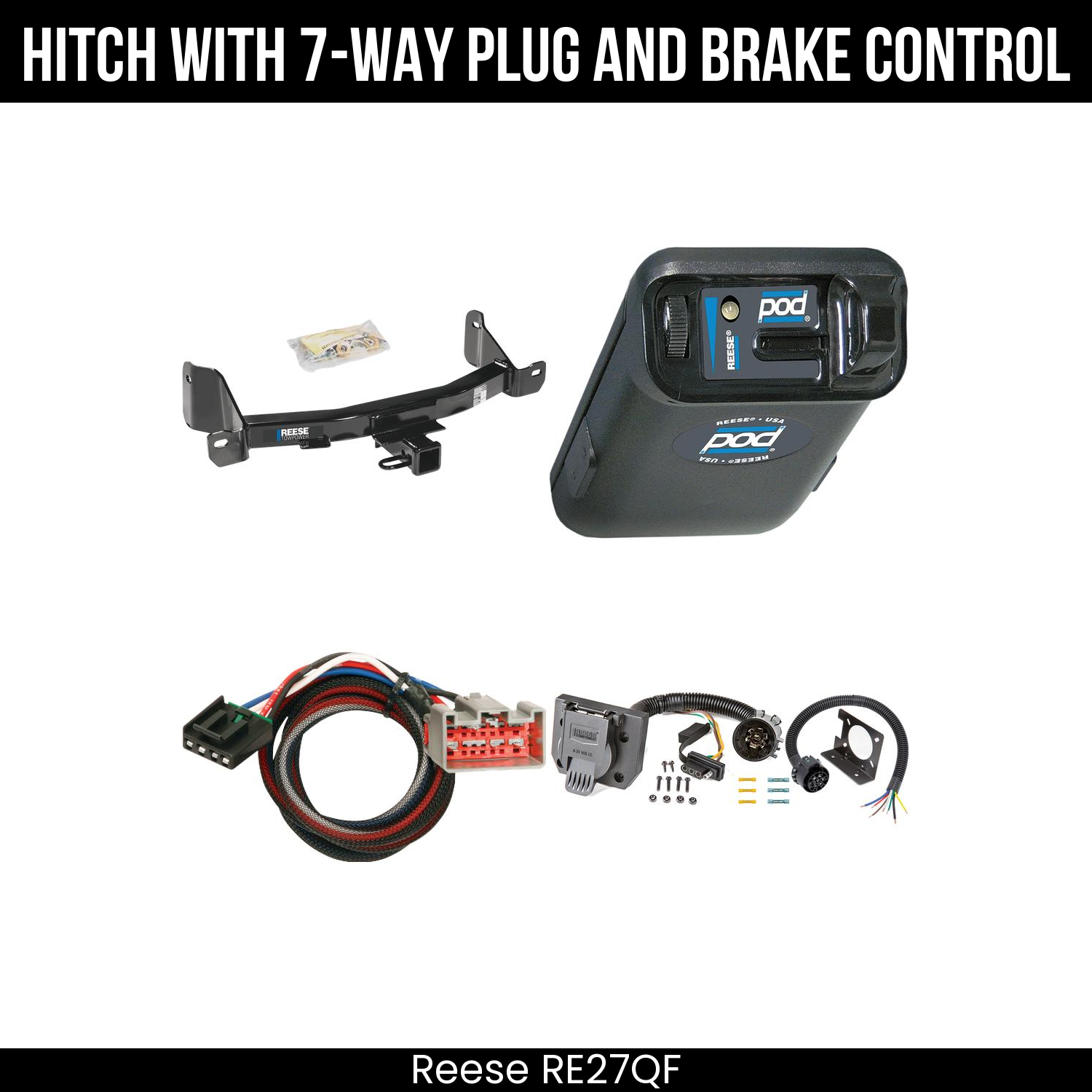 Trailer Hitch , 7-Way , Reese POD Brake Control