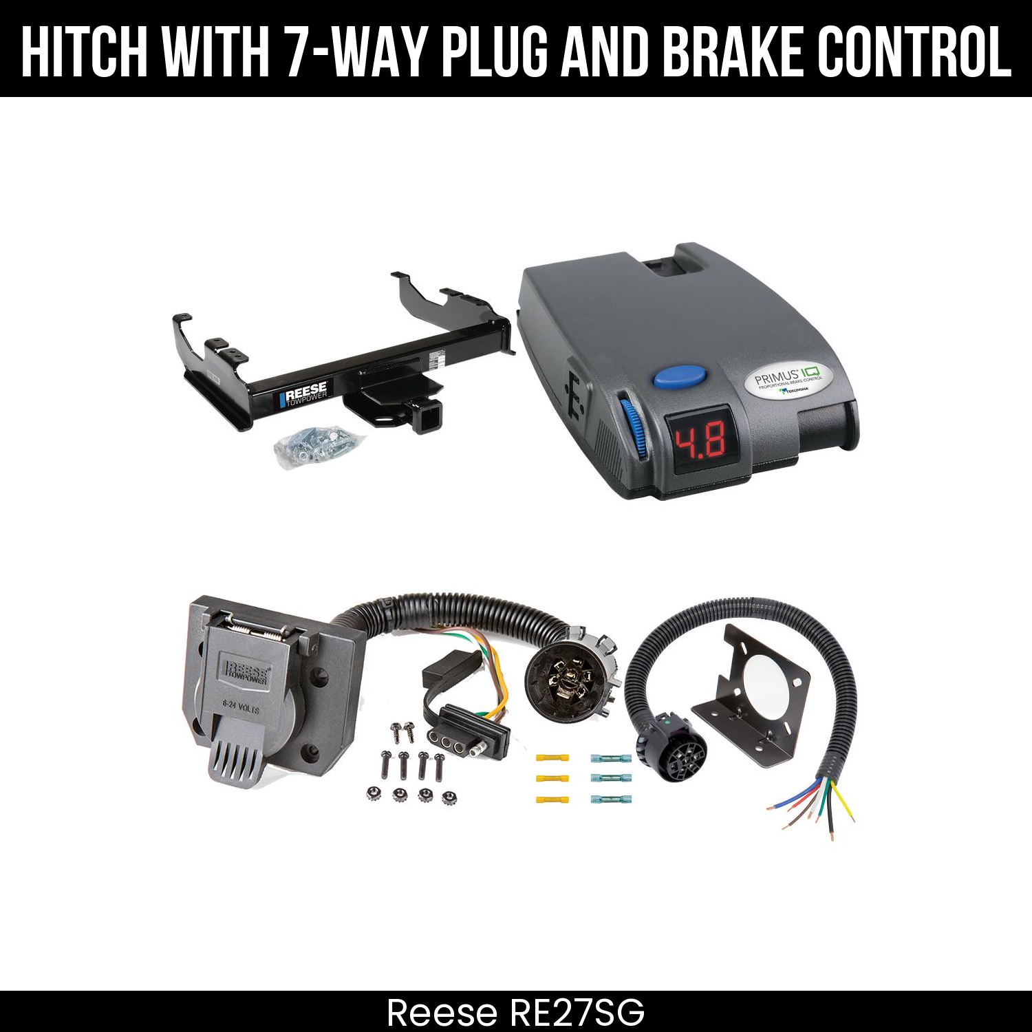 Trailer Hitch , 7-Way , Tekonsha Primus IQ Brake Control