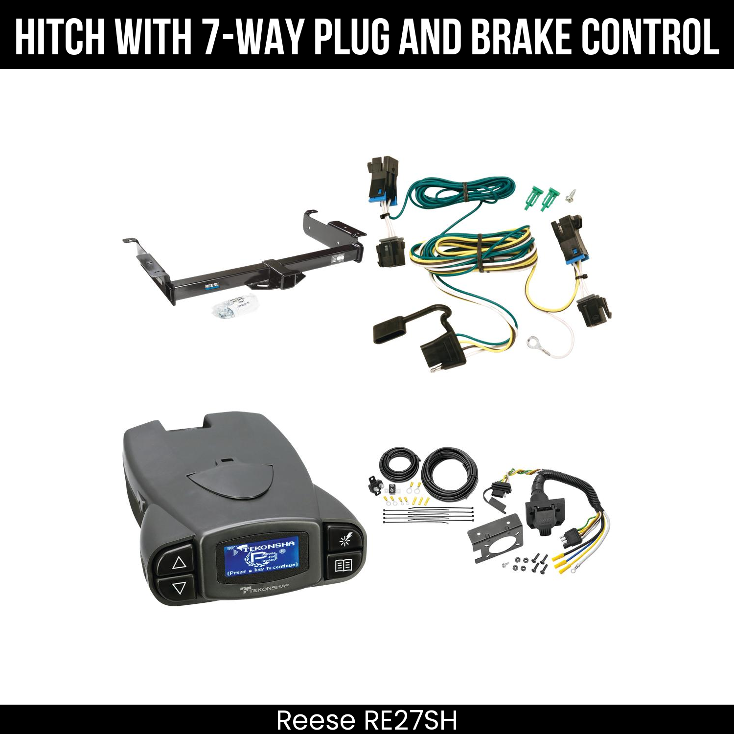 Trailer Hitch , 7-Way , Tekonsha Prodigy P3 Brake Control