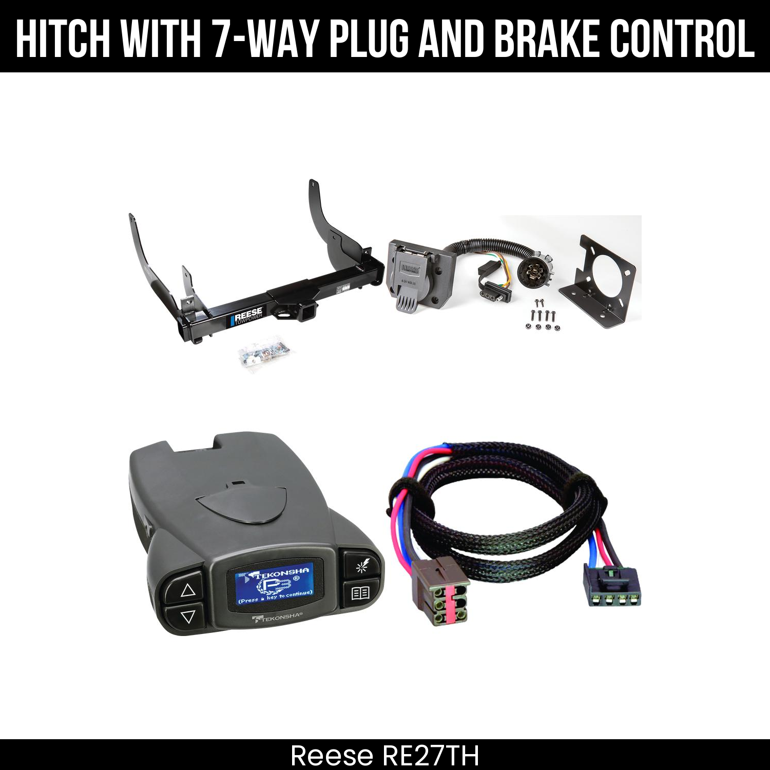Trailer Hitch , 7-Way , Tekonsha Prodigy P3 Brake Control