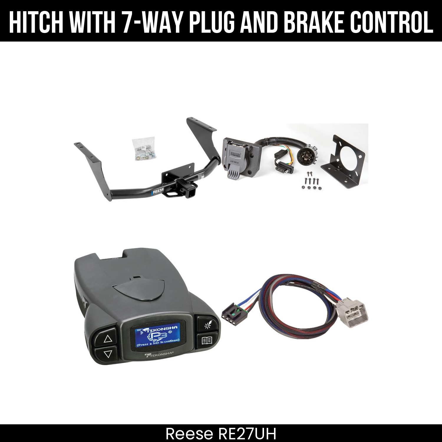 Trailer Hitch , 7-Way , Tekonsha Prodigy P3 Brake Control