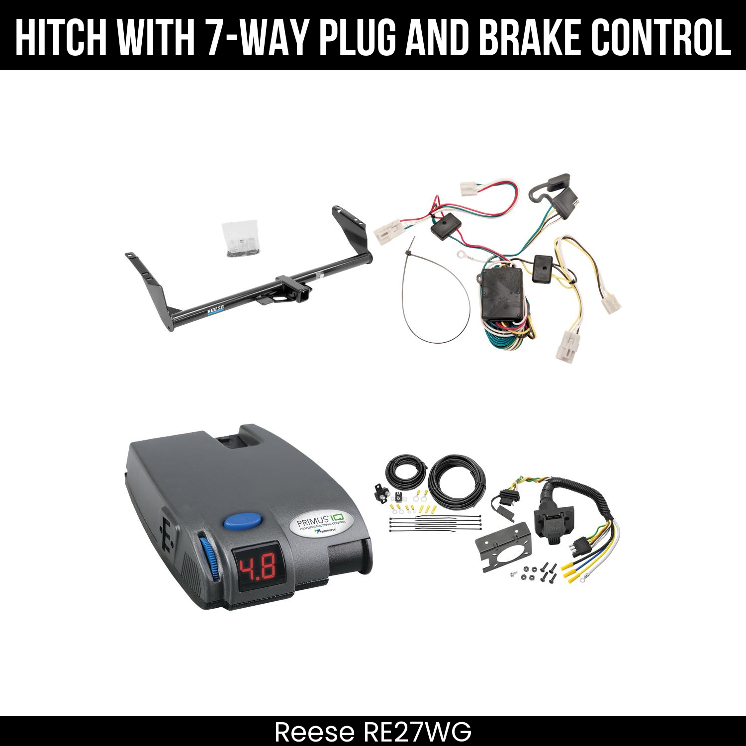 Trailer Hitch , 7-Way , Tekonsha Primus IQ Brake Control