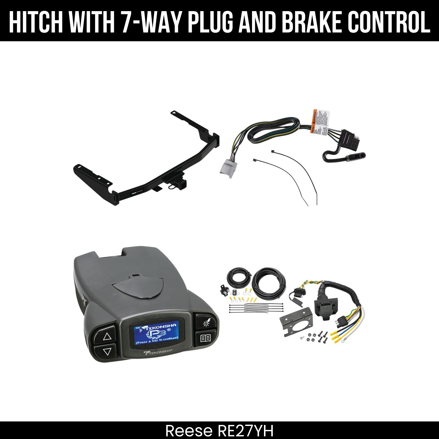 Trailer Hitch , 7-Way , Tekonsha Prodigy P3 Brake Control