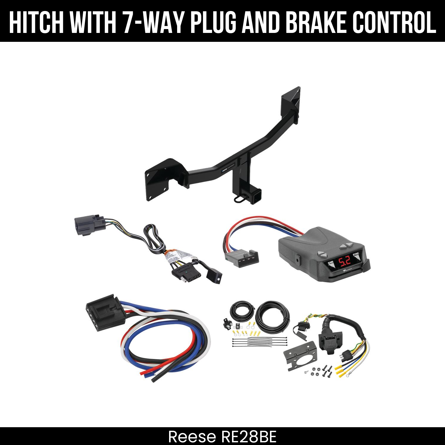 Trailer Hitch , 7-Way , Tekonsha Brakeman IV Brake Control
