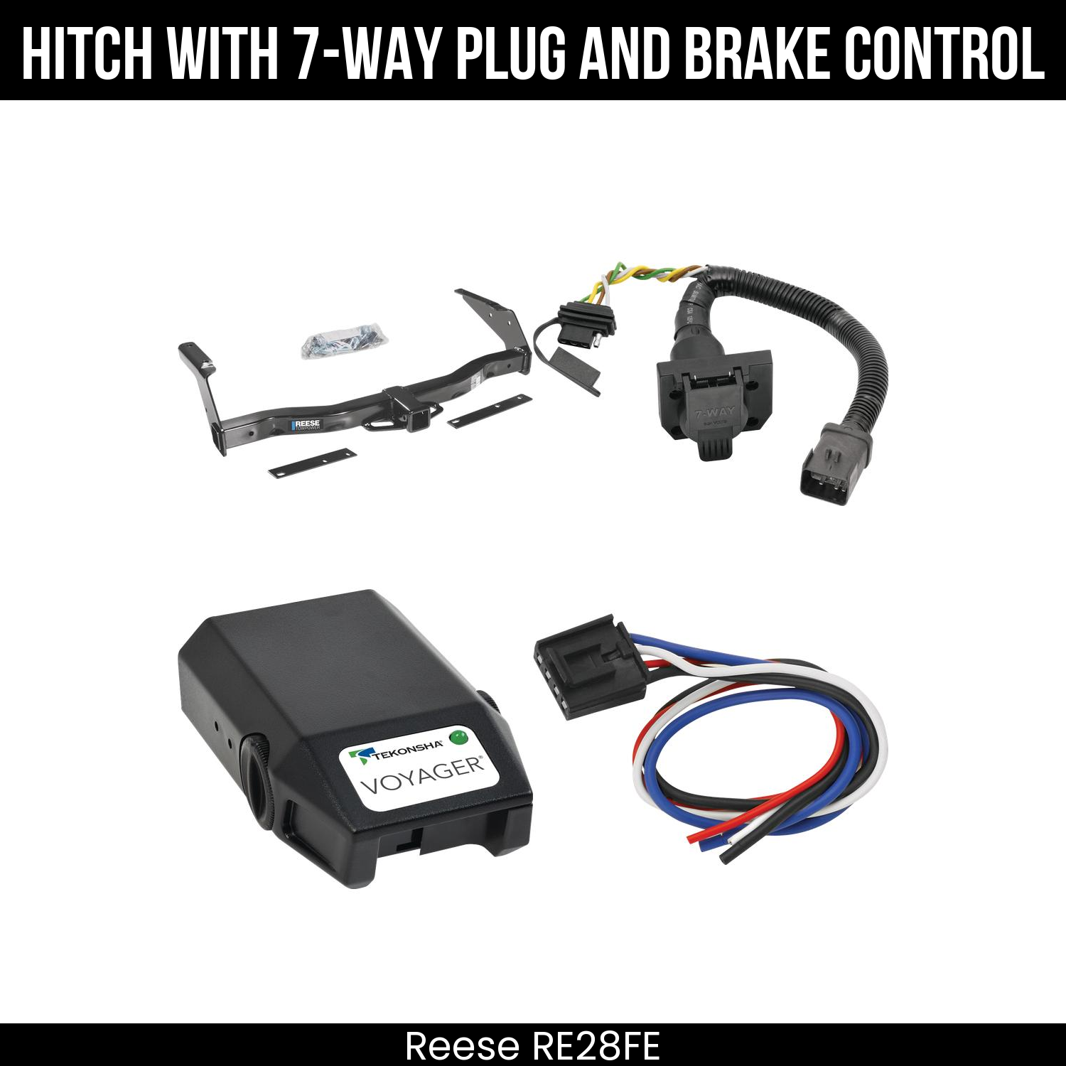Trailer Hitch , 7-Way , Tekonsha Voyager Brake Control