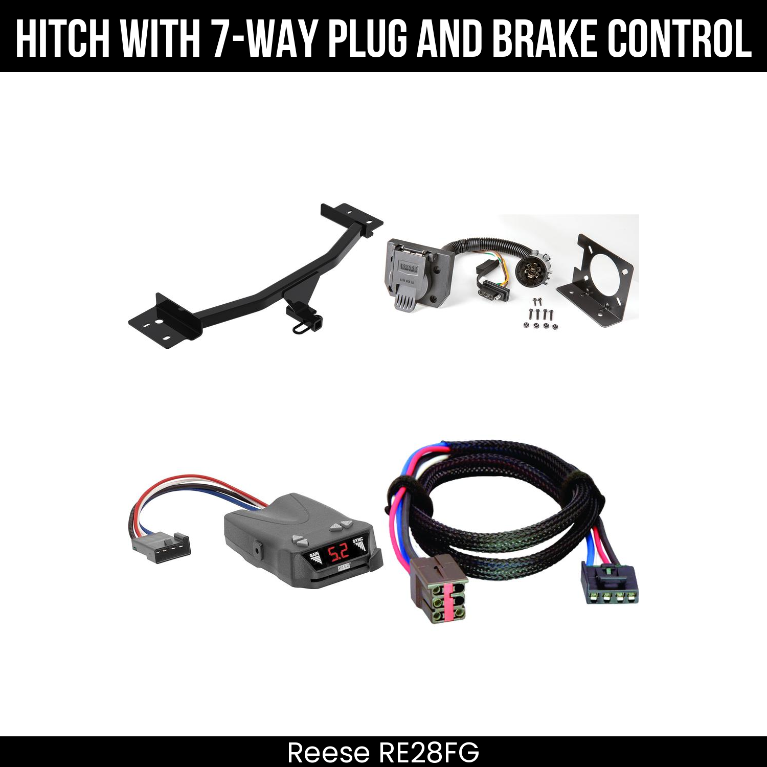 Trailer Hitch , 7-Way , Reese Brakeman IV Brake Control