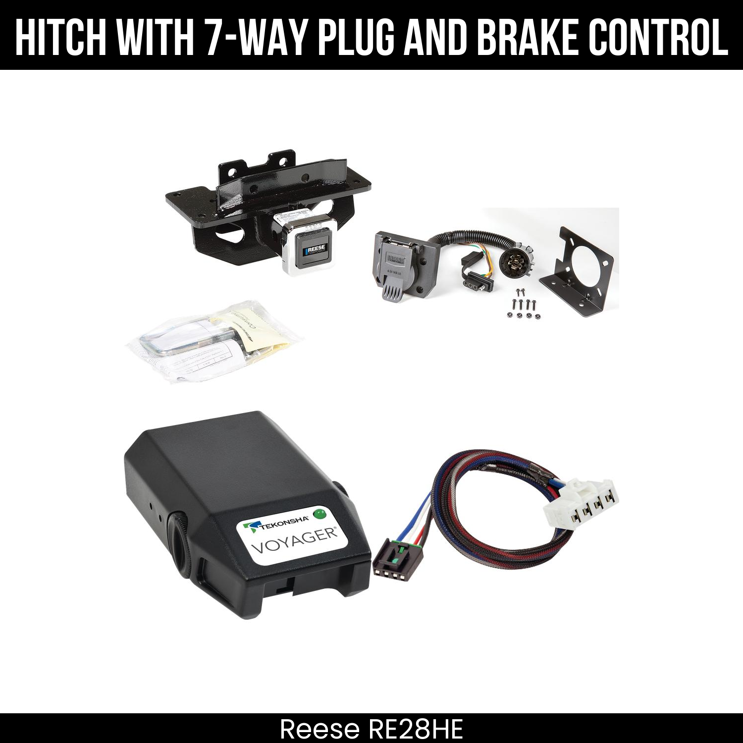 Trailer Hitch , 7-Way , Tekonsha Voyager Brake Control