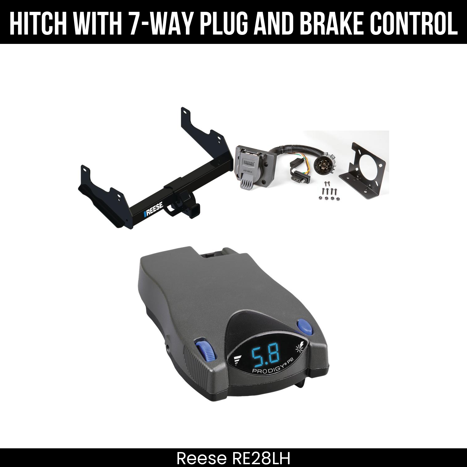 Trailer Hitch , 7-Way , Tekonsha Prodigy P2 Brake Control