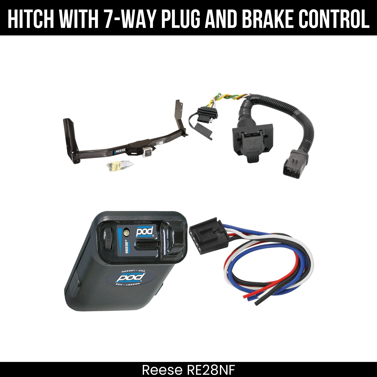 Trailer Hitch , 7-Way , Reese POD Brake Control