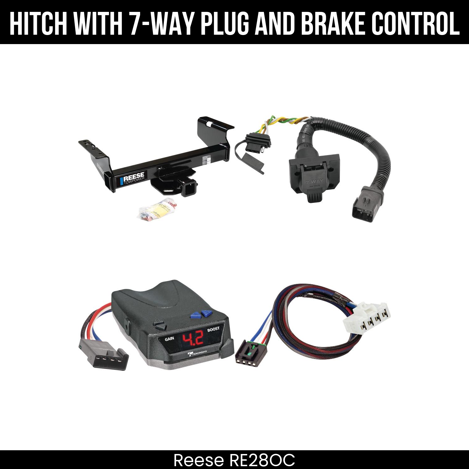 Trailer Hitch , 7-Way , Tekonsha Brake EVN Control