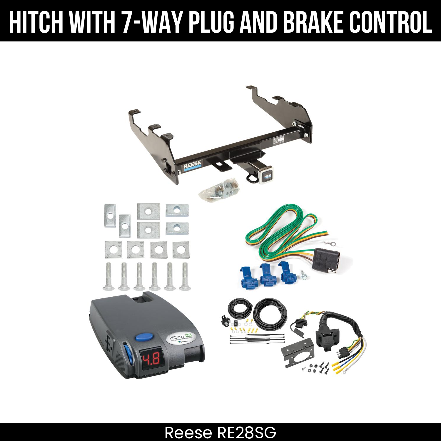 Trailer Hitch , 7-Way , Tekonsha Primus IQ Brake Control