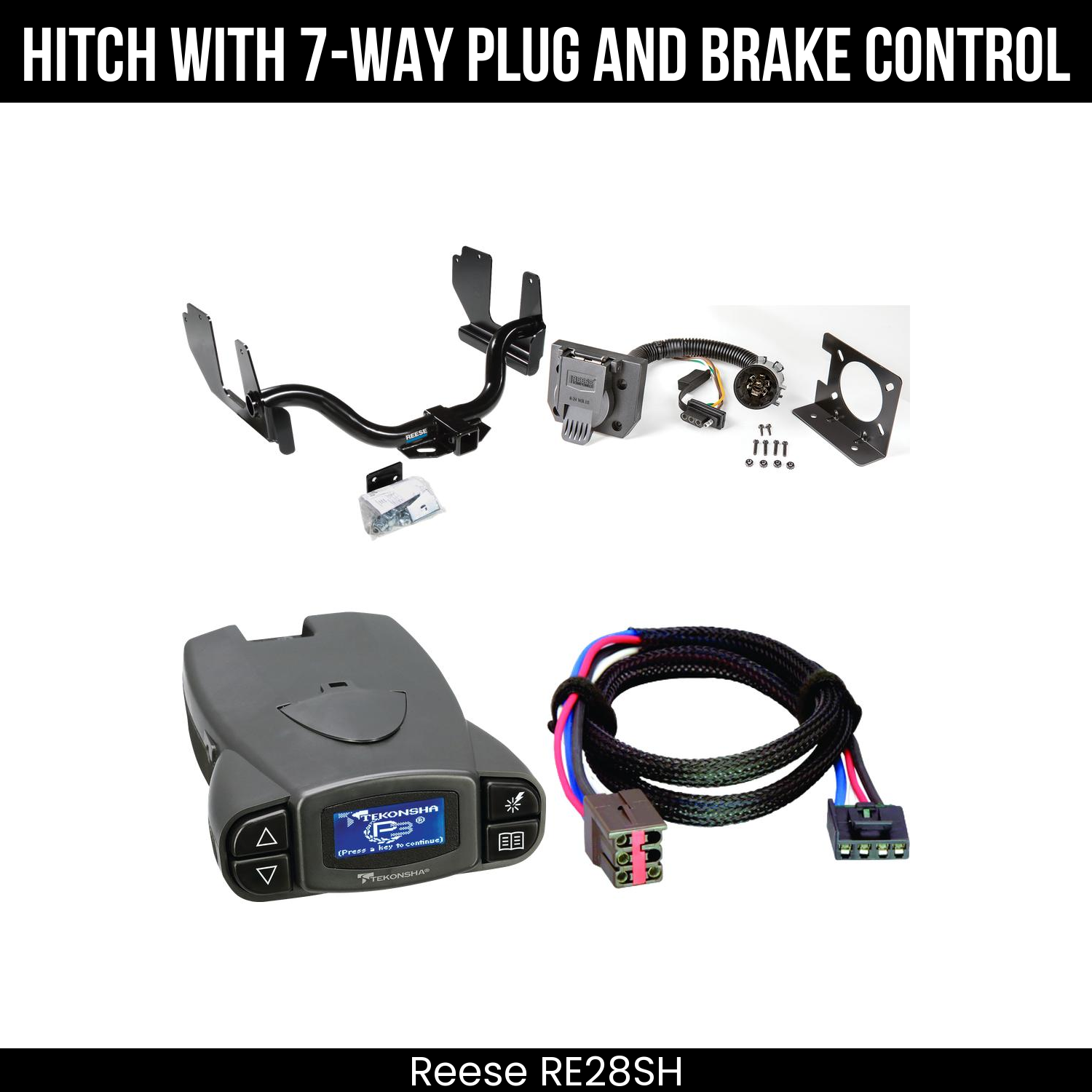 Trailer Hitch , 7-Way , Tekonsha Prodigy P3 Brake Control