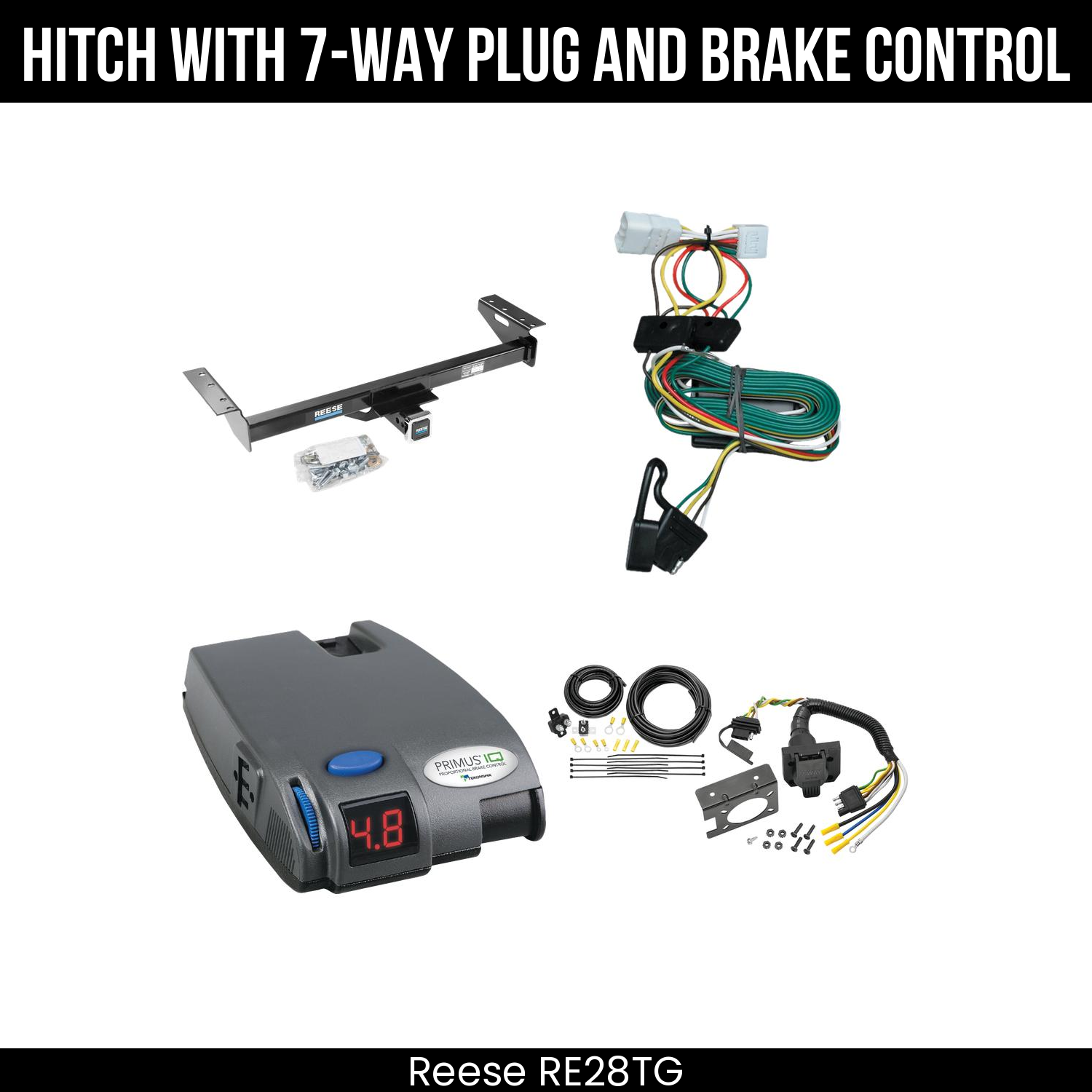 Trailer Hitch , 7-Way , Tekonsha Primus IQ Brake Control