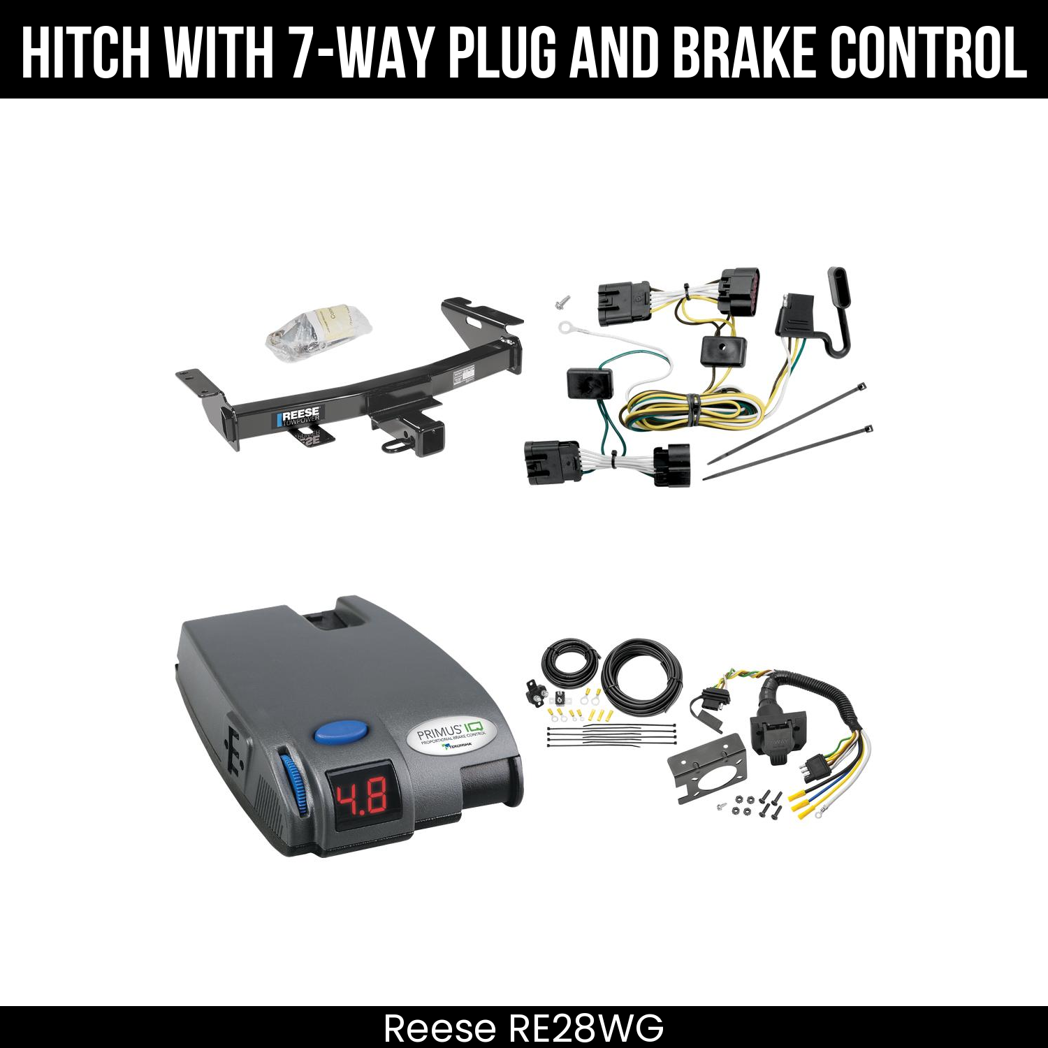 Trailer Hitch , 7-Way , Tekonsha Primus IQ Brake Control