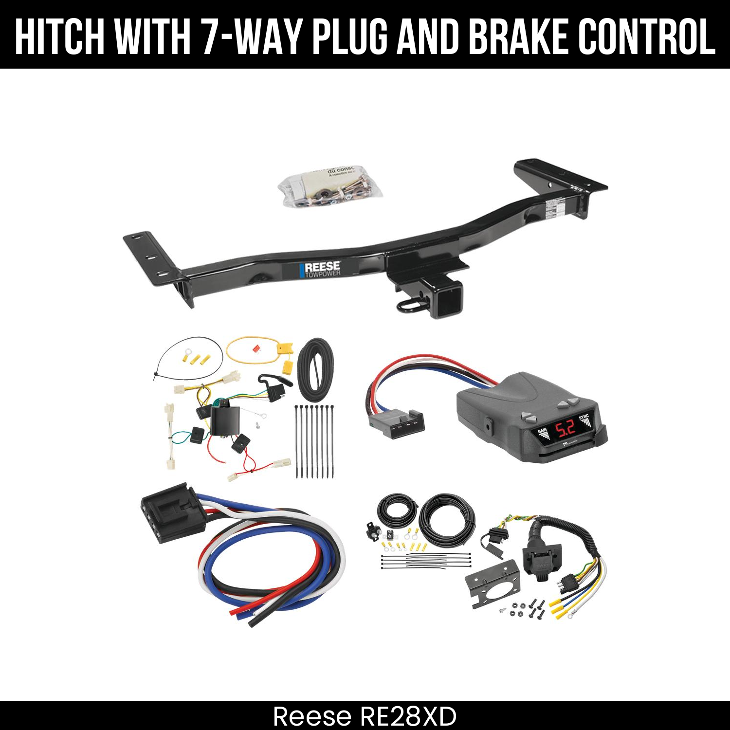 Trailer Hitch , 7-Way , Tekonsha Brakeman IV Brake Control
