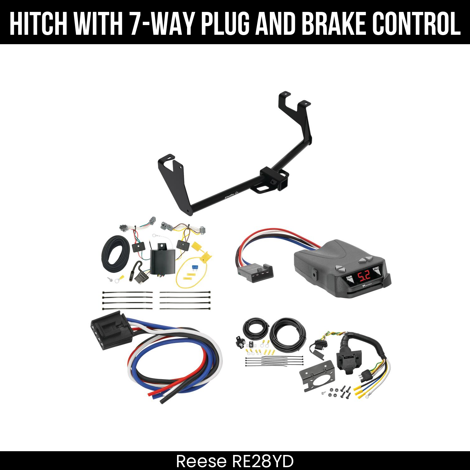 Trailer Hitch , 7-Way , Tekonsha Brakeman IV Brake Control