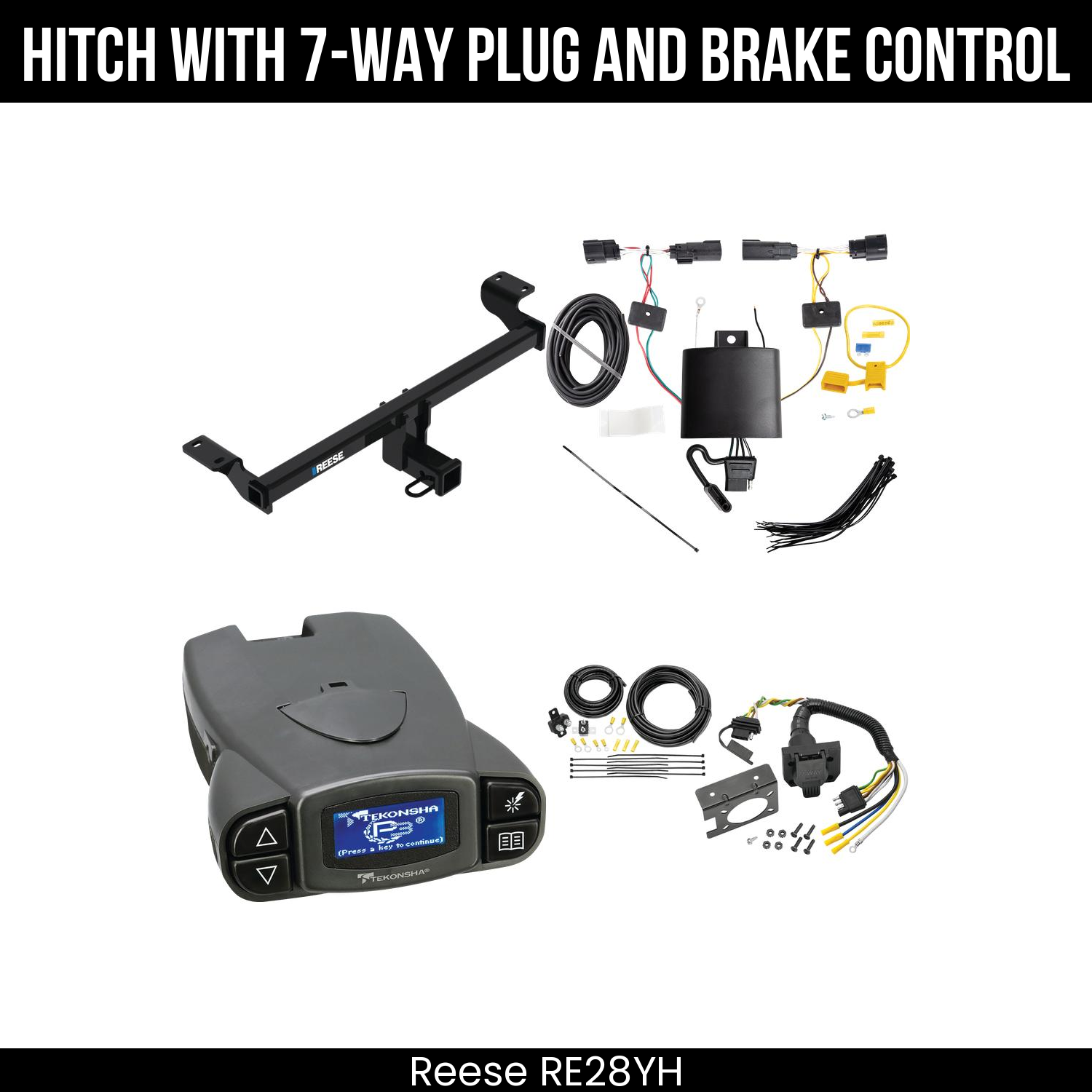 Trailer Hitch , 7-Way , Tekonsha Prodigy P3 Brake Control