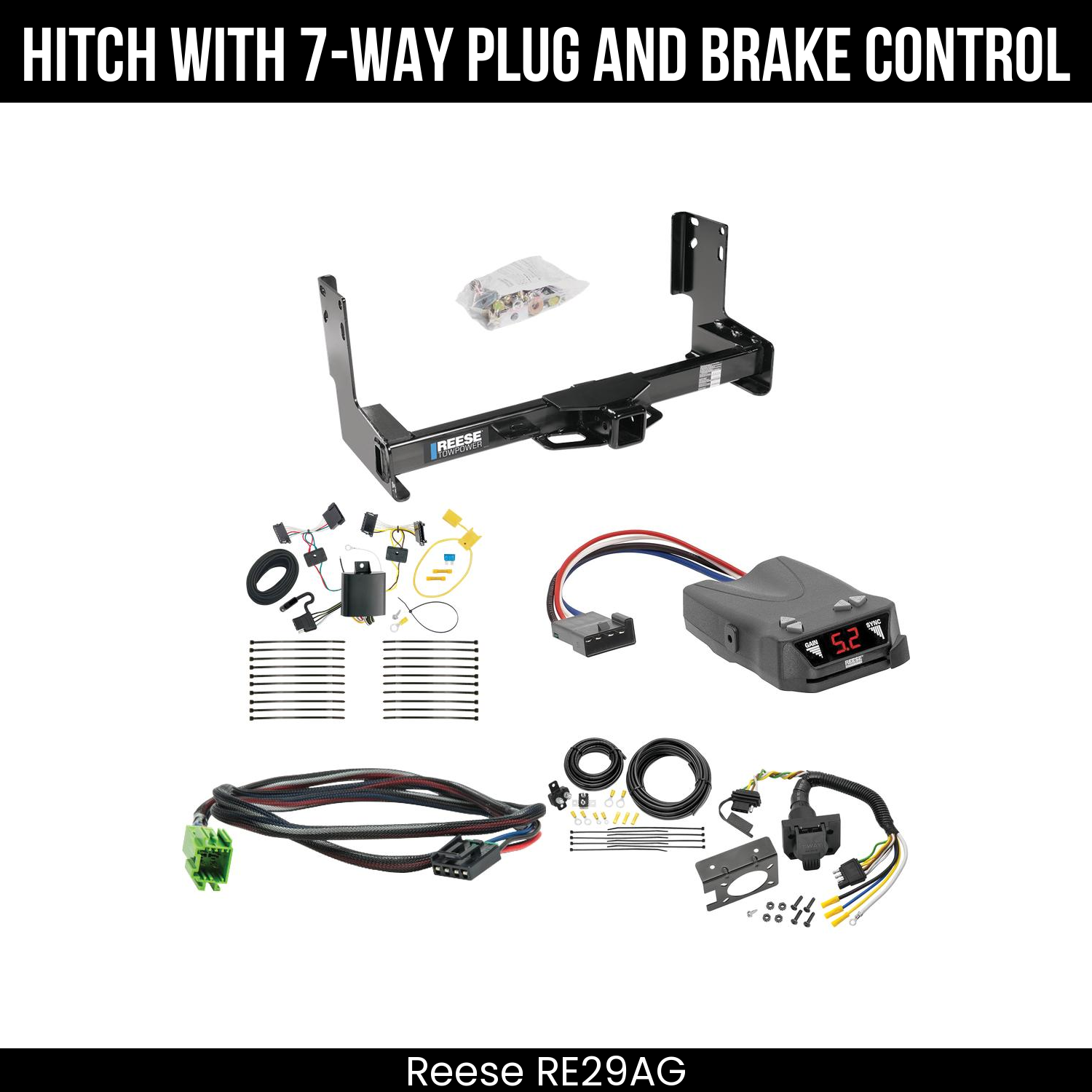 Trailer Hitch , 7-Way , Reese Brakeman IV Brake Control
