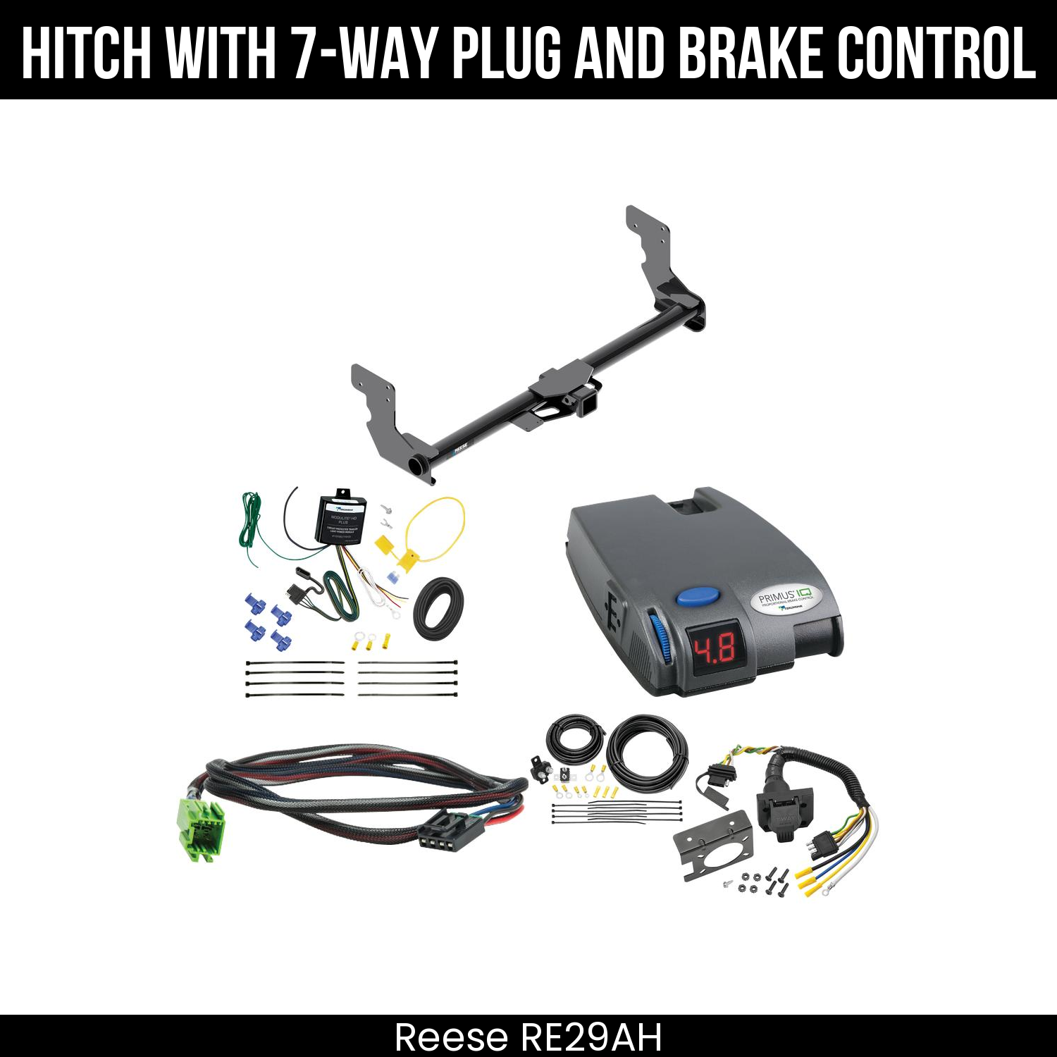 Trailer Hitch , 7-Way , Tekonsha Primus IQ Brake Control