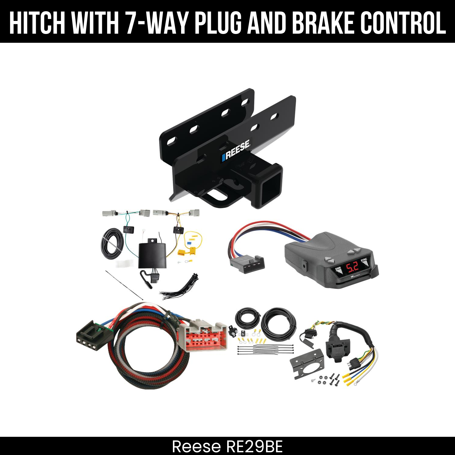 Trailer Hitch , 7-Way , Tekonsha Brakeman IV Brake Control