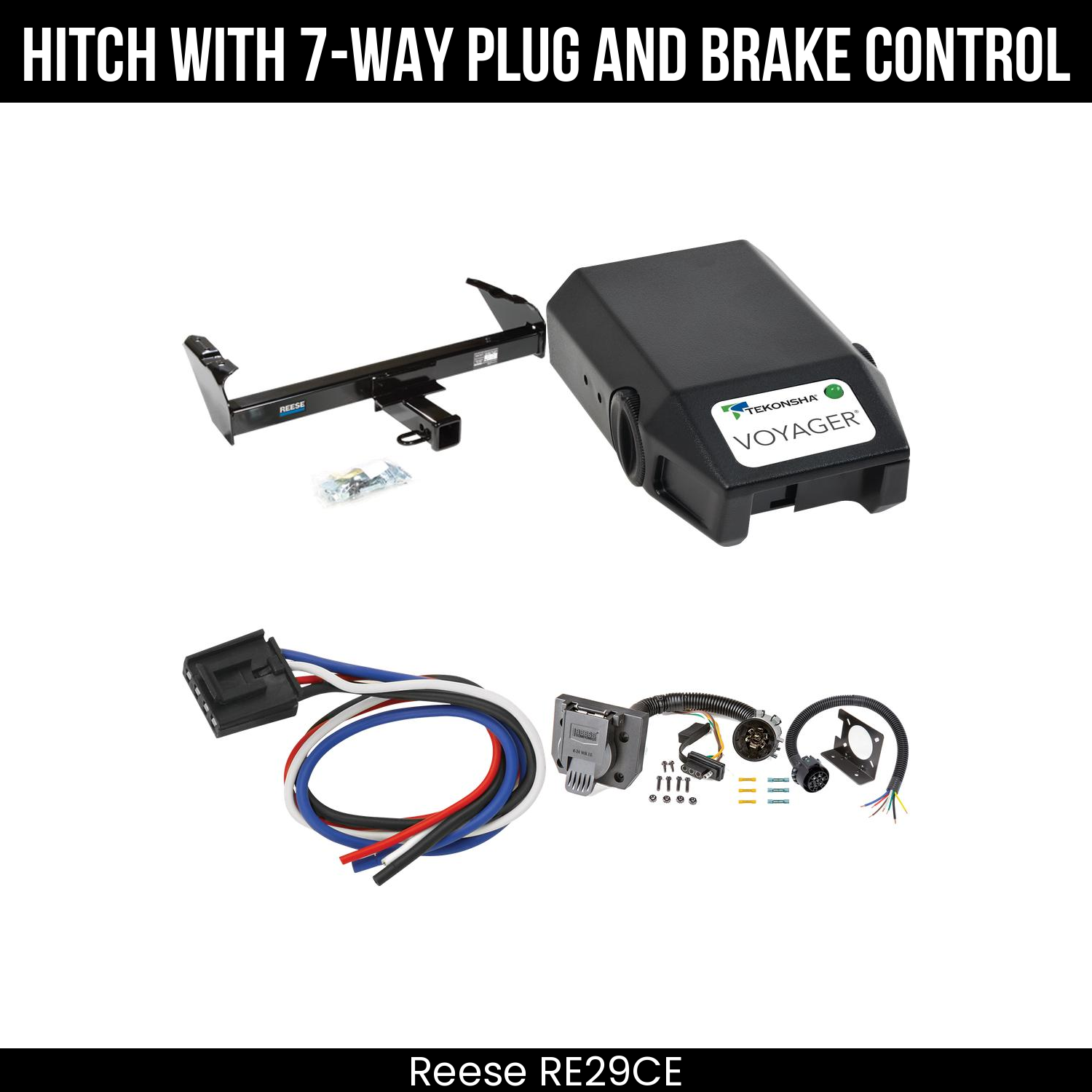 Trailer Hitch , 7-Way , Tekonsha Voyager Brake Control