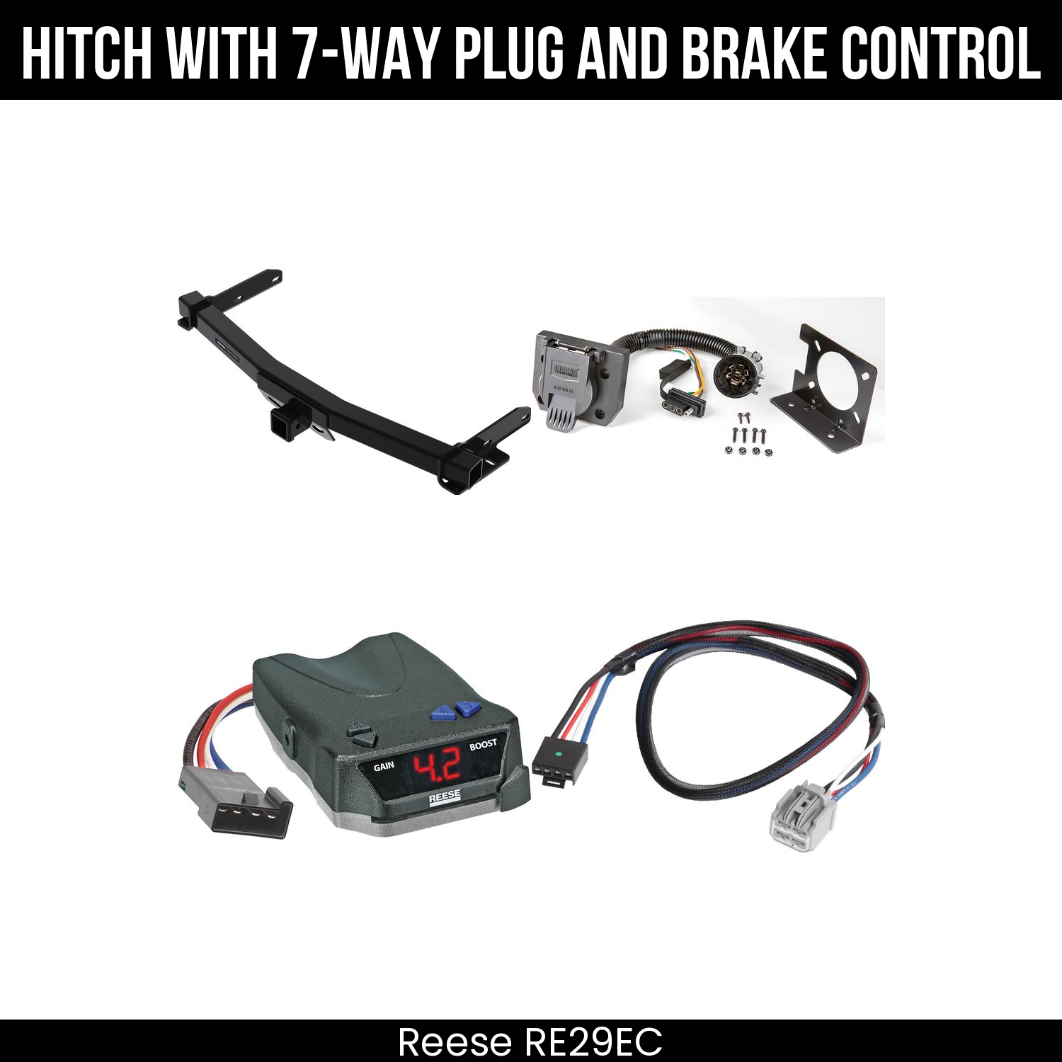 Trailer Hitch , 7-Way , Reese Brake EVN Control
