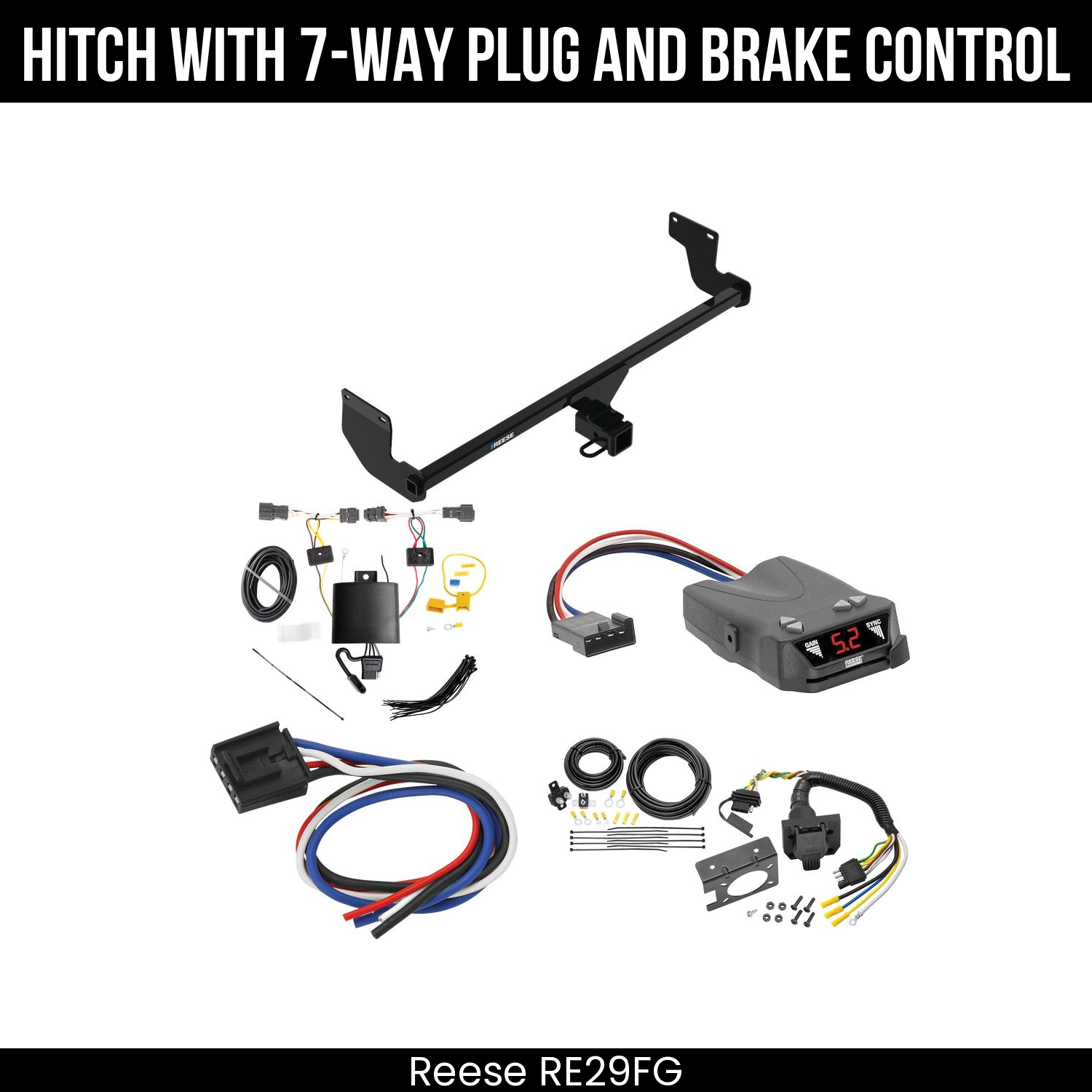 Trailer Hitch , 7-Way , Reese Brakeman IV Brake Control