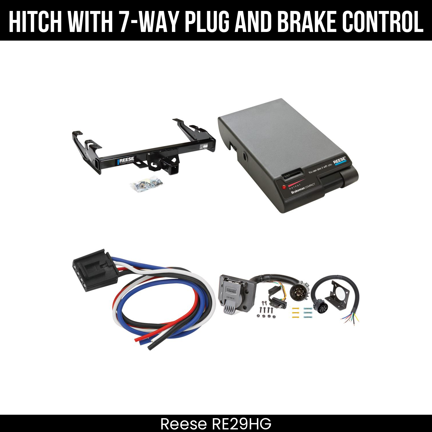 Trailer Hitch , 7-Way , Reese Brakeman Brake Control