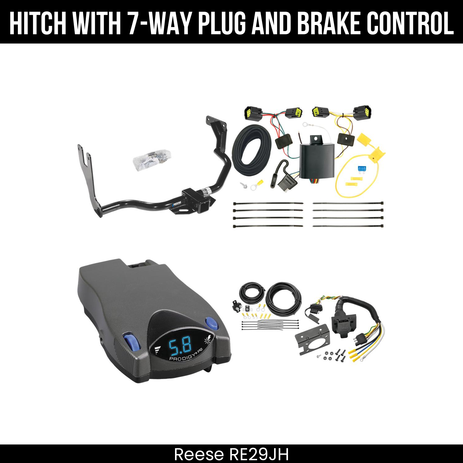 Trailer Hitch , 7-Way , Tekonsha Prodigy P2 Brake Control