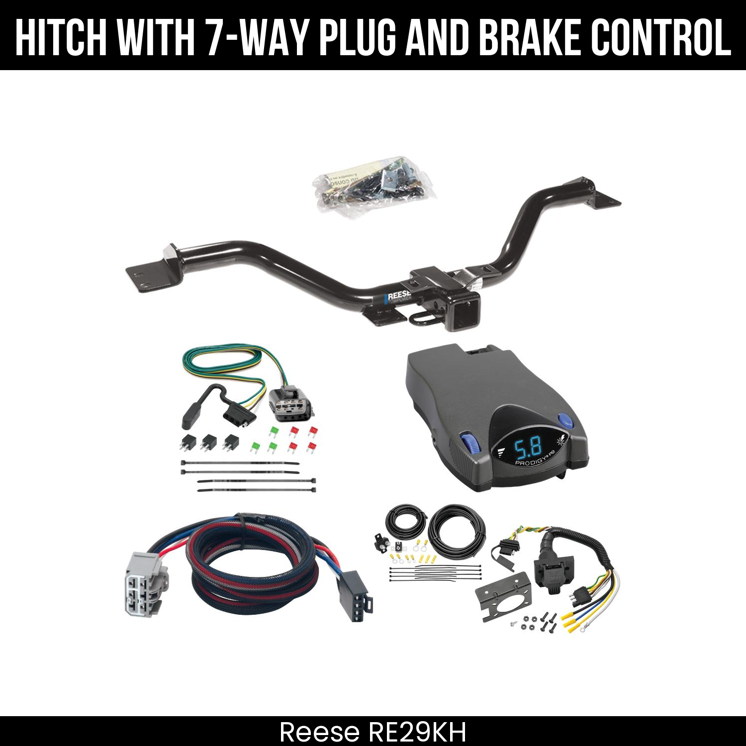 Trailer Hitch , 7-Way , Tekonsha Prodigy P2 Brake Control