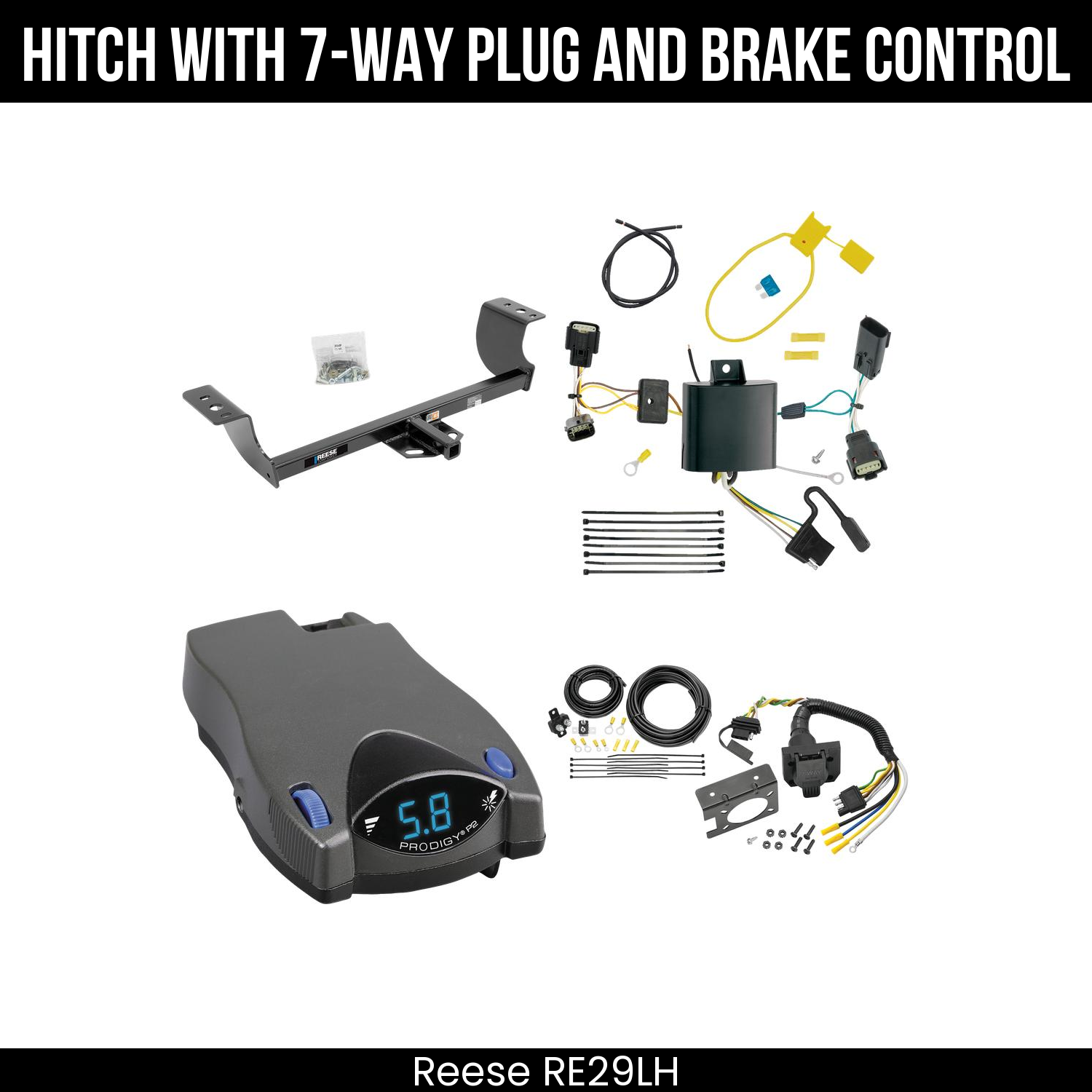 Trailer Hitch , 7-Way , Tekonsha Prodigy P2 Brake Control
