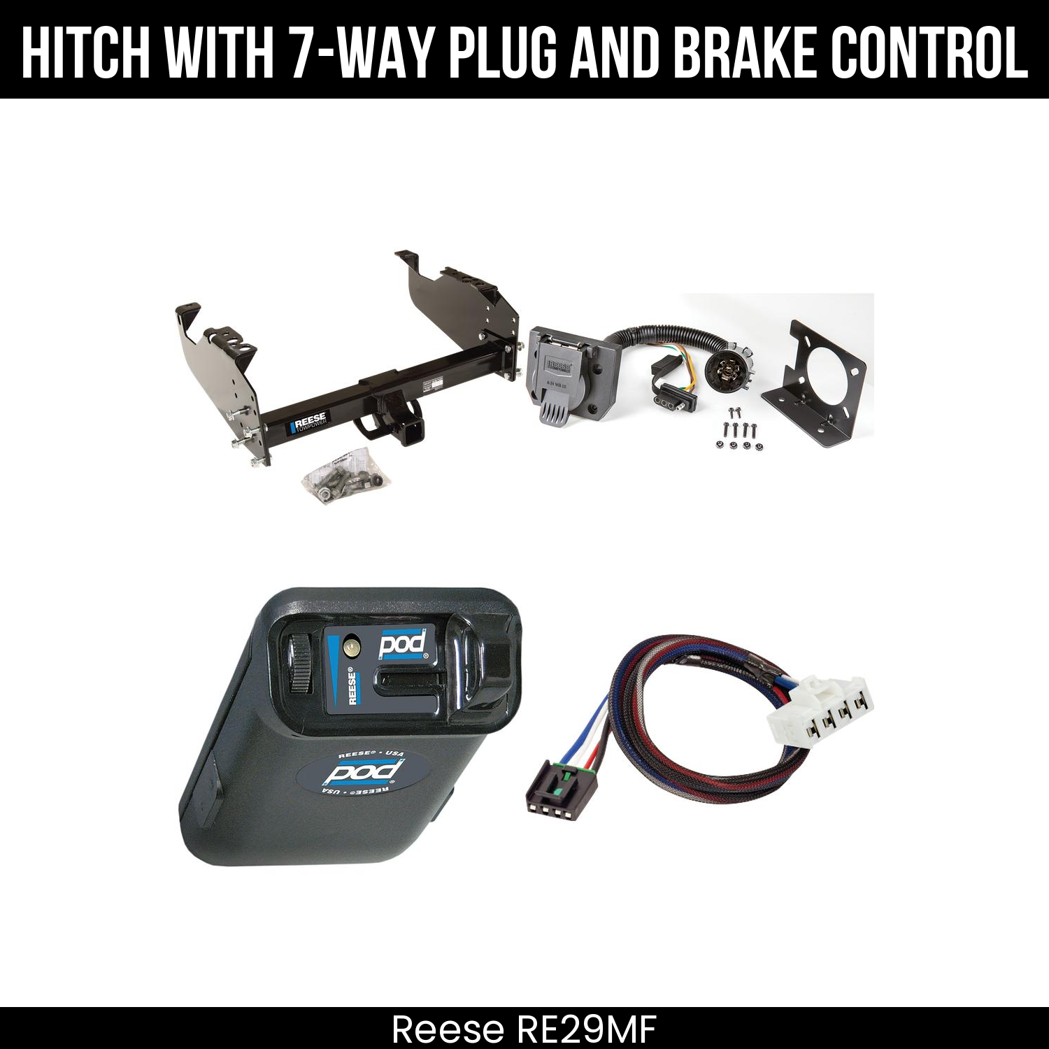 Trailer Hitch , 7-Way , Reese POD Brake Control