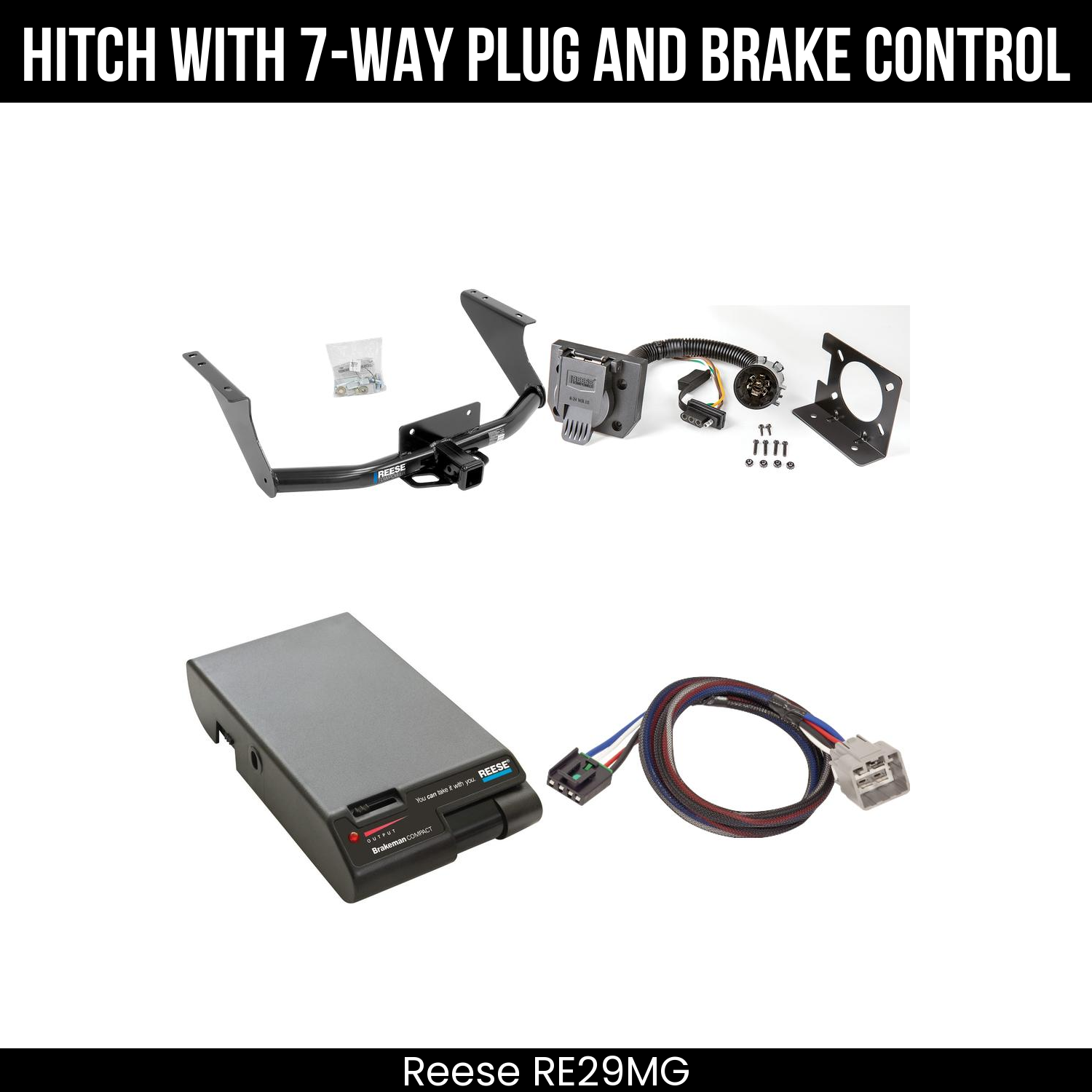 Trailer Hitch , 7-Way , Reese Brakeman Brake Control