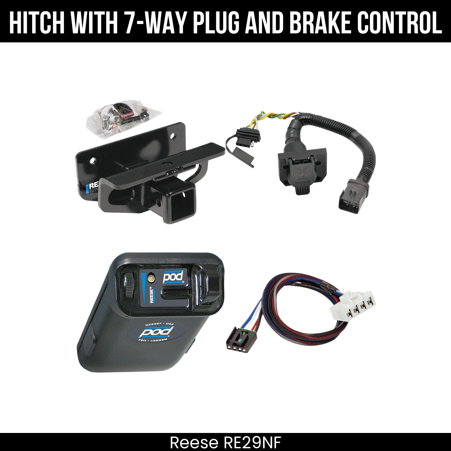 Trailer Hitch , 7-Way , Reese POD Brake Control