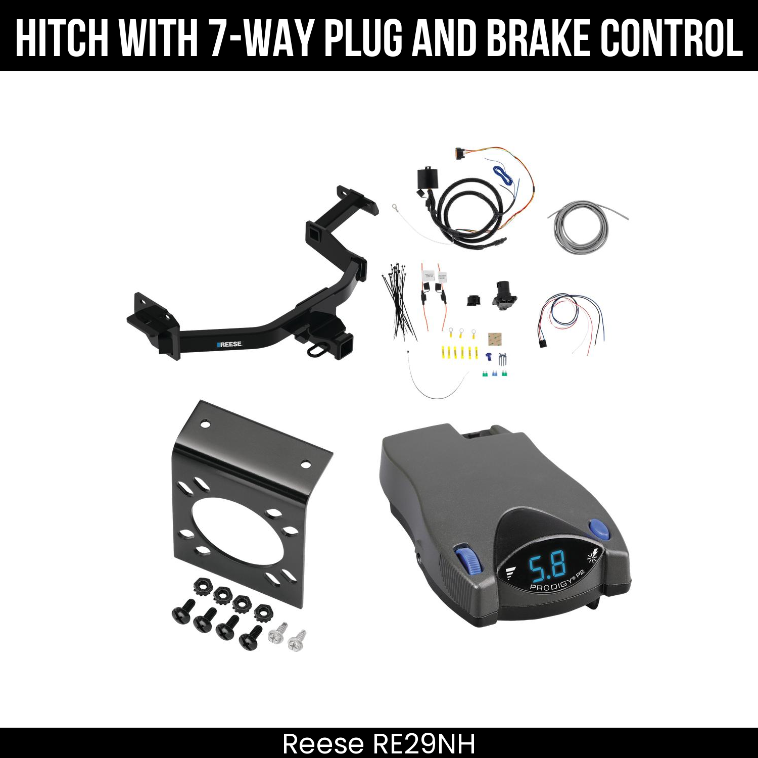 Trailer Hitch , 7-Way , Tekonsha Prodigy P2 Brake Control