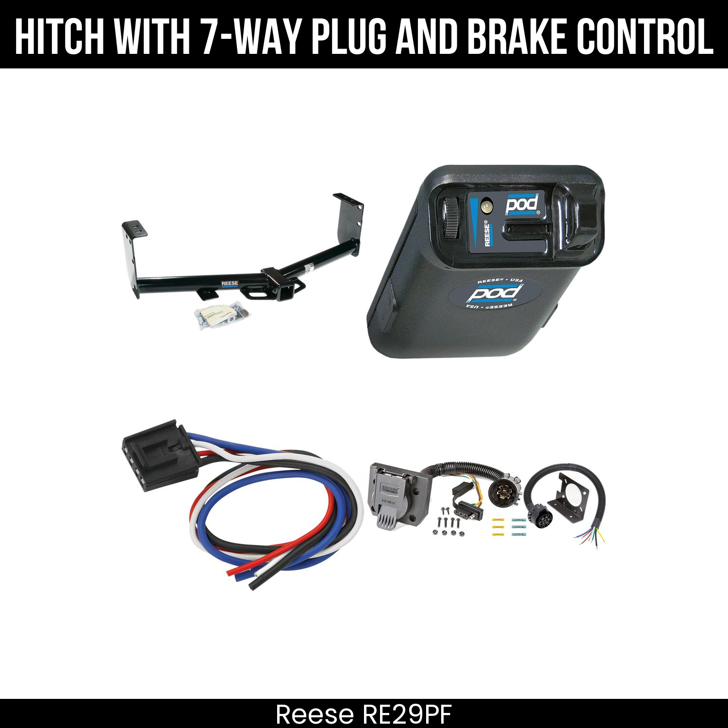 Trailer Hitch , 7-Way , Reese POD Brake Control