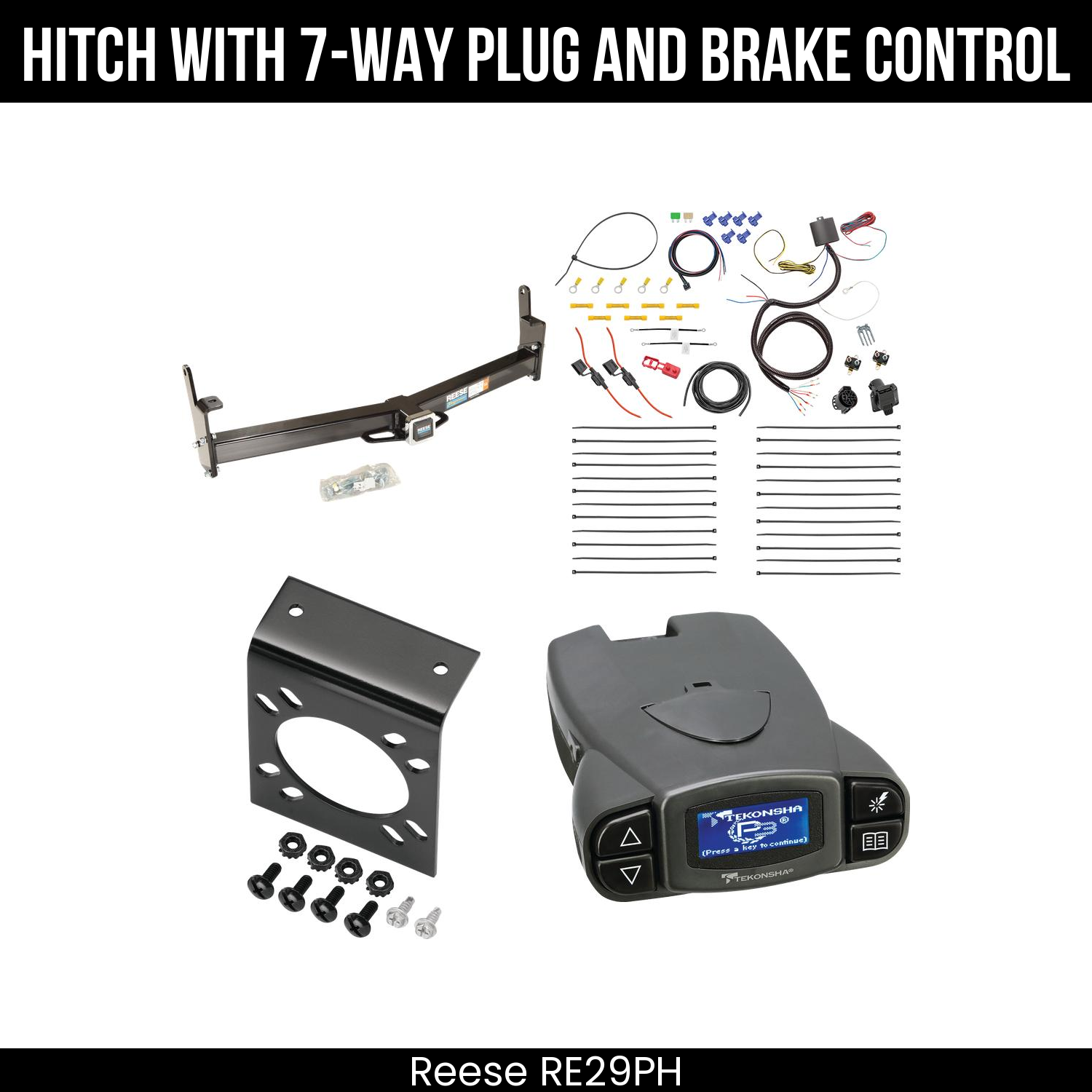 Trailer Hitch , 7-Way , Tekonsha Prodigy P3 Brake Control