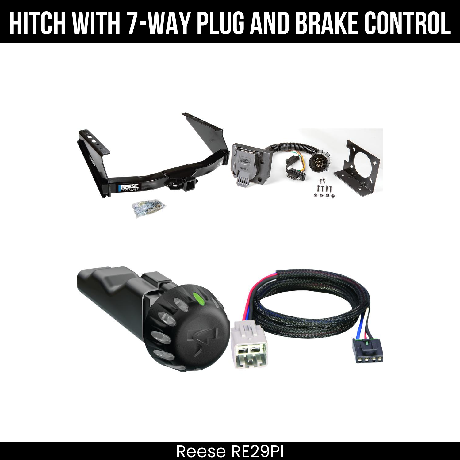 Trailer Hitch , 7-Way , Tekonsha Voyager iD Smart Brake Control