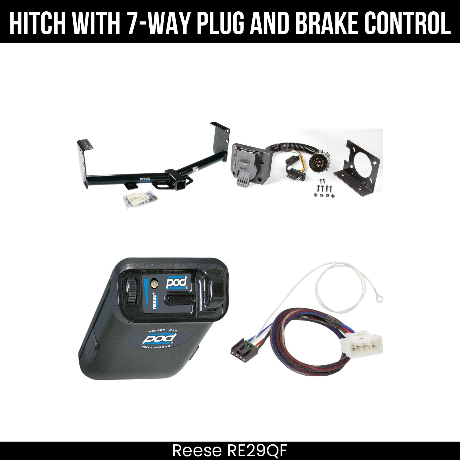 Trailer Hitch , 7-Way , Reese POD Brake Control