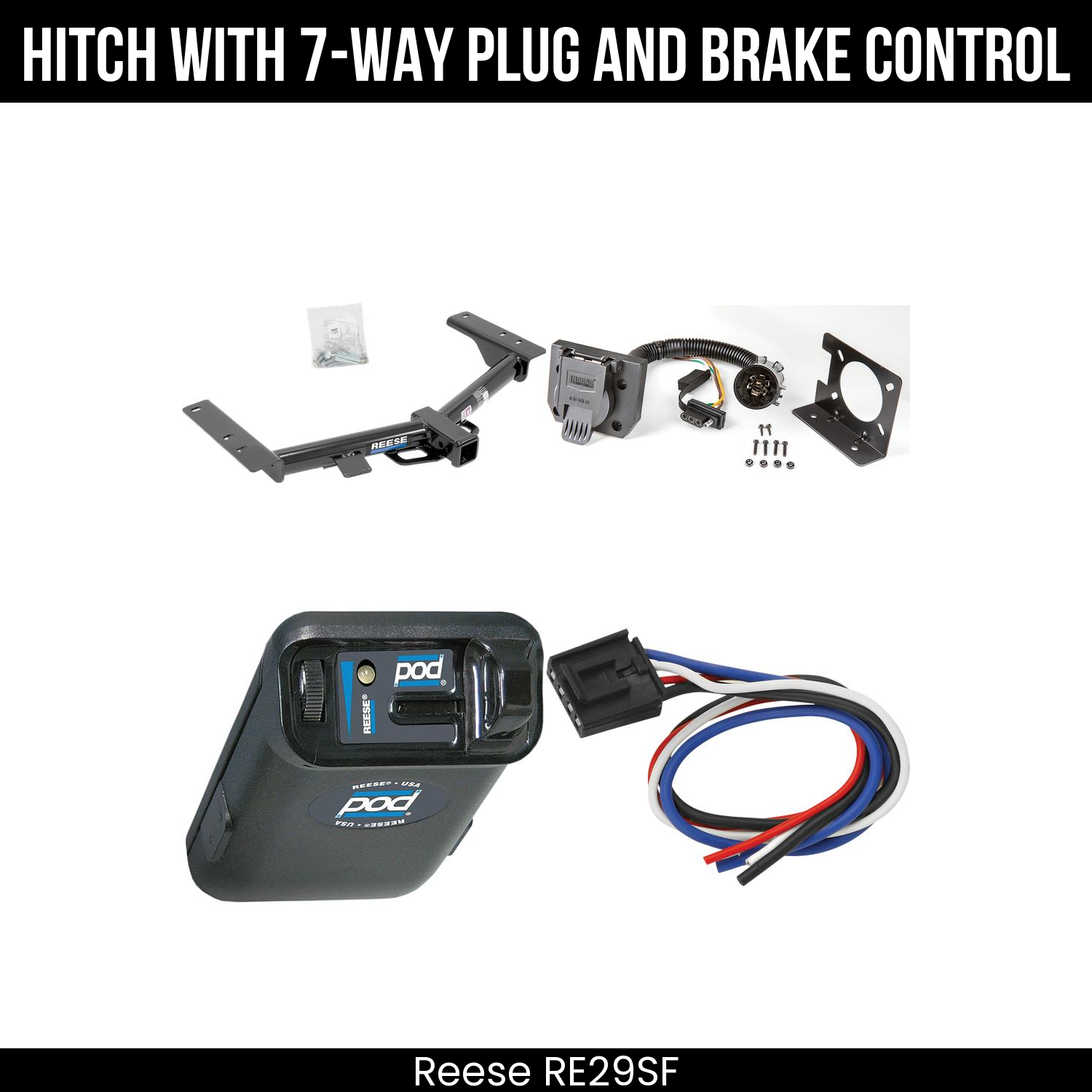 Trailer Hitch , 7-Way , Reese POD Brake Control