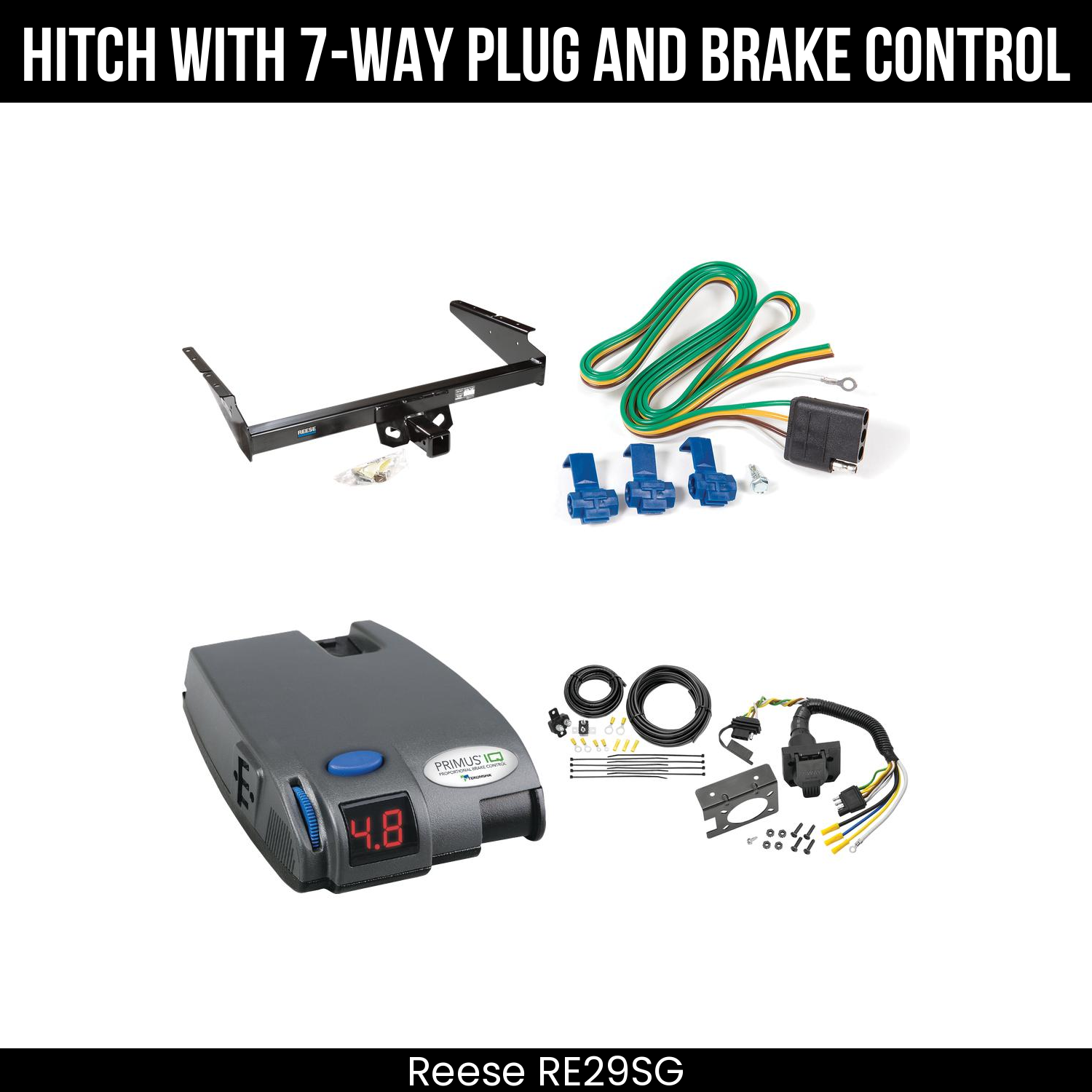 Trailer Hitch , 7-Way , Tekonsha Primus IQ Brake Control