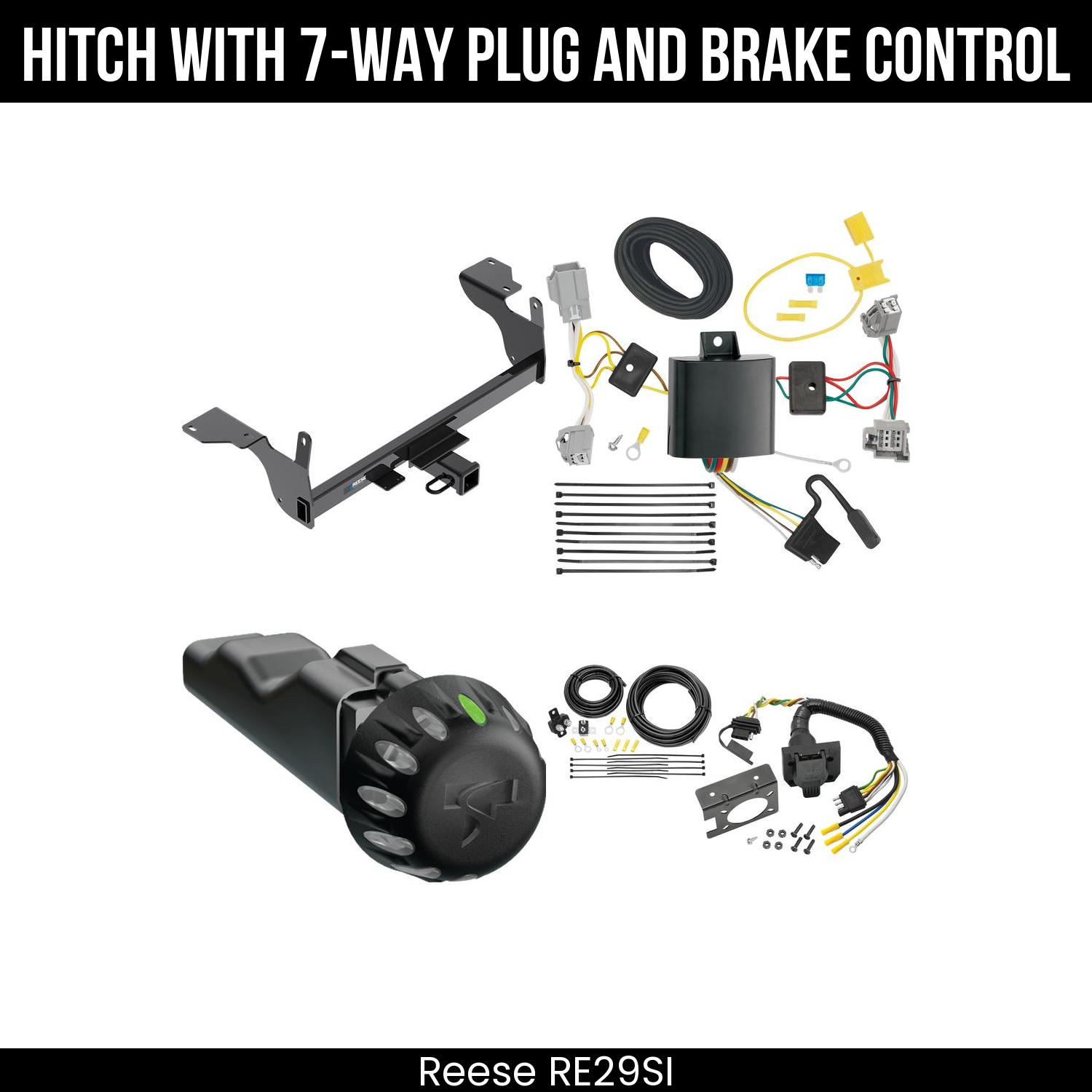 Trailer Hitch , 7-Way , Tekonsha Voyager iD Smart Brake Control