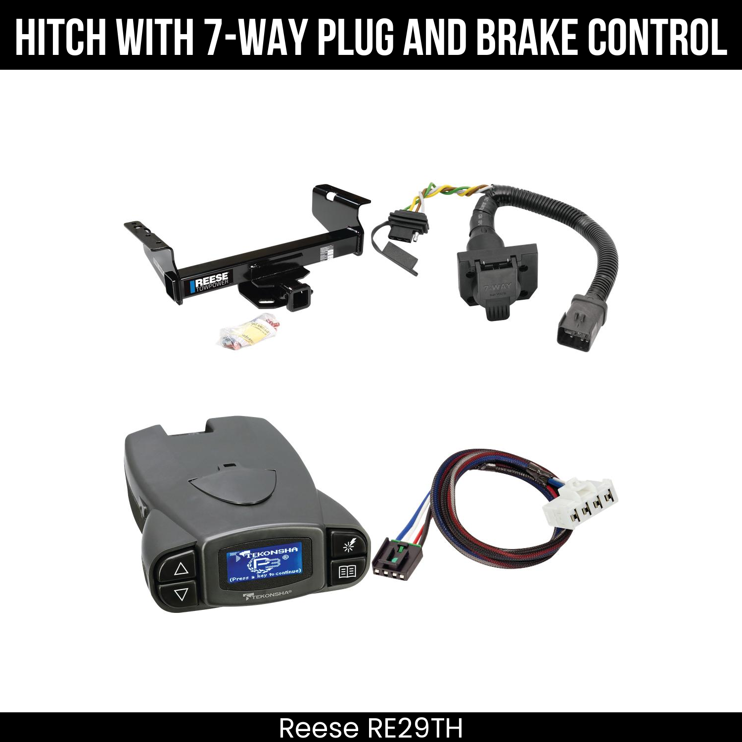 Trailer Hitch , 7-Way , Tekonsha Prodigy P3 Brake Control