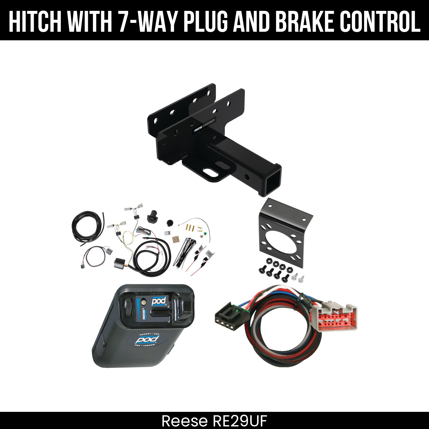 Trailer Hitch , 7-Way , Reese POD Brake Control